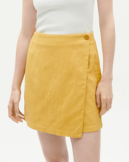 Falda amarilla Milena sostenible -1