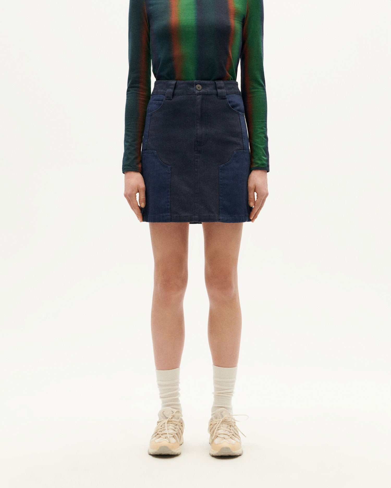 Nachhaltiger blauer Neel-Rock für Frauen | Thinking Mu – Thinking MU