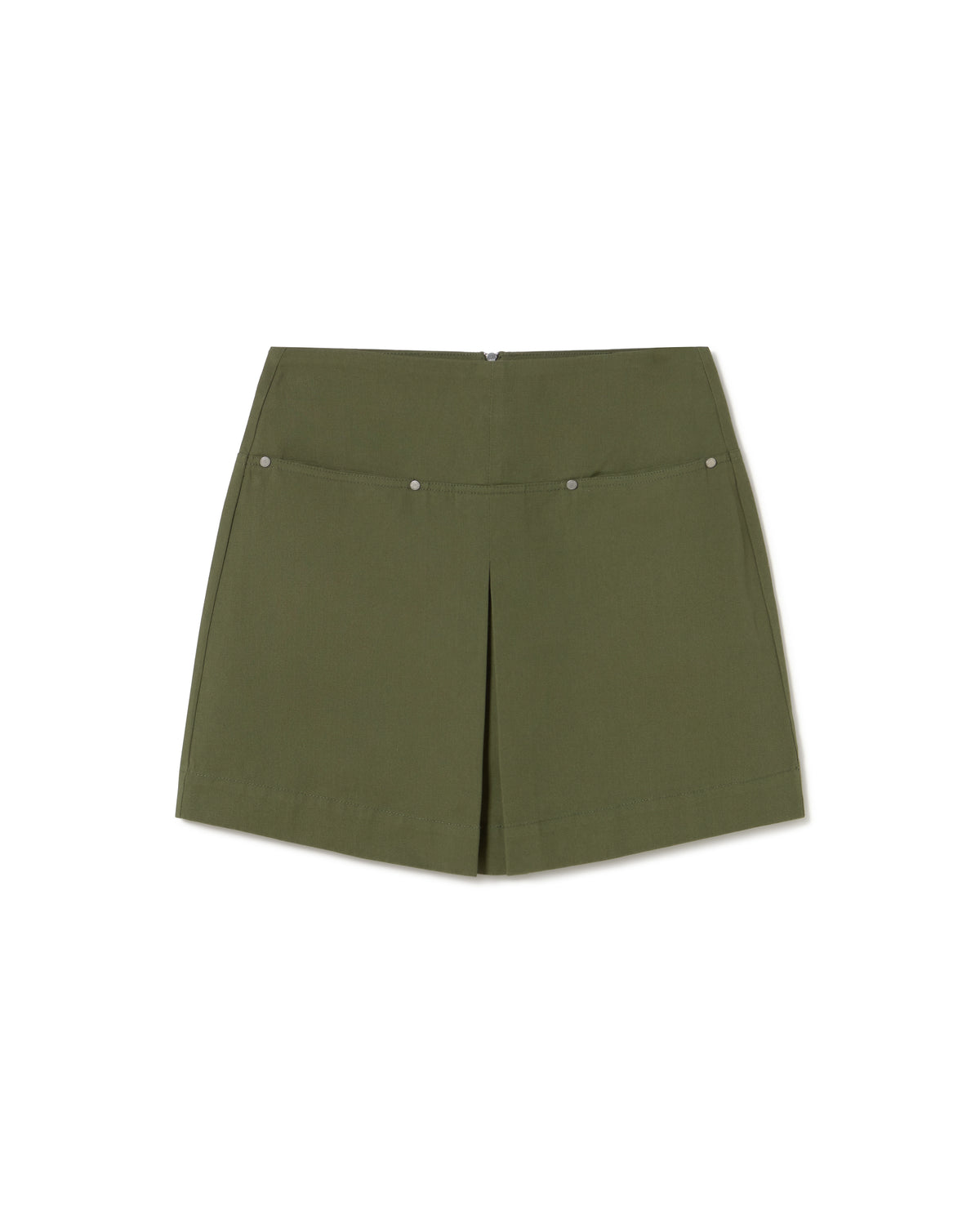Falda verde Mabel sostenible - silueta 1