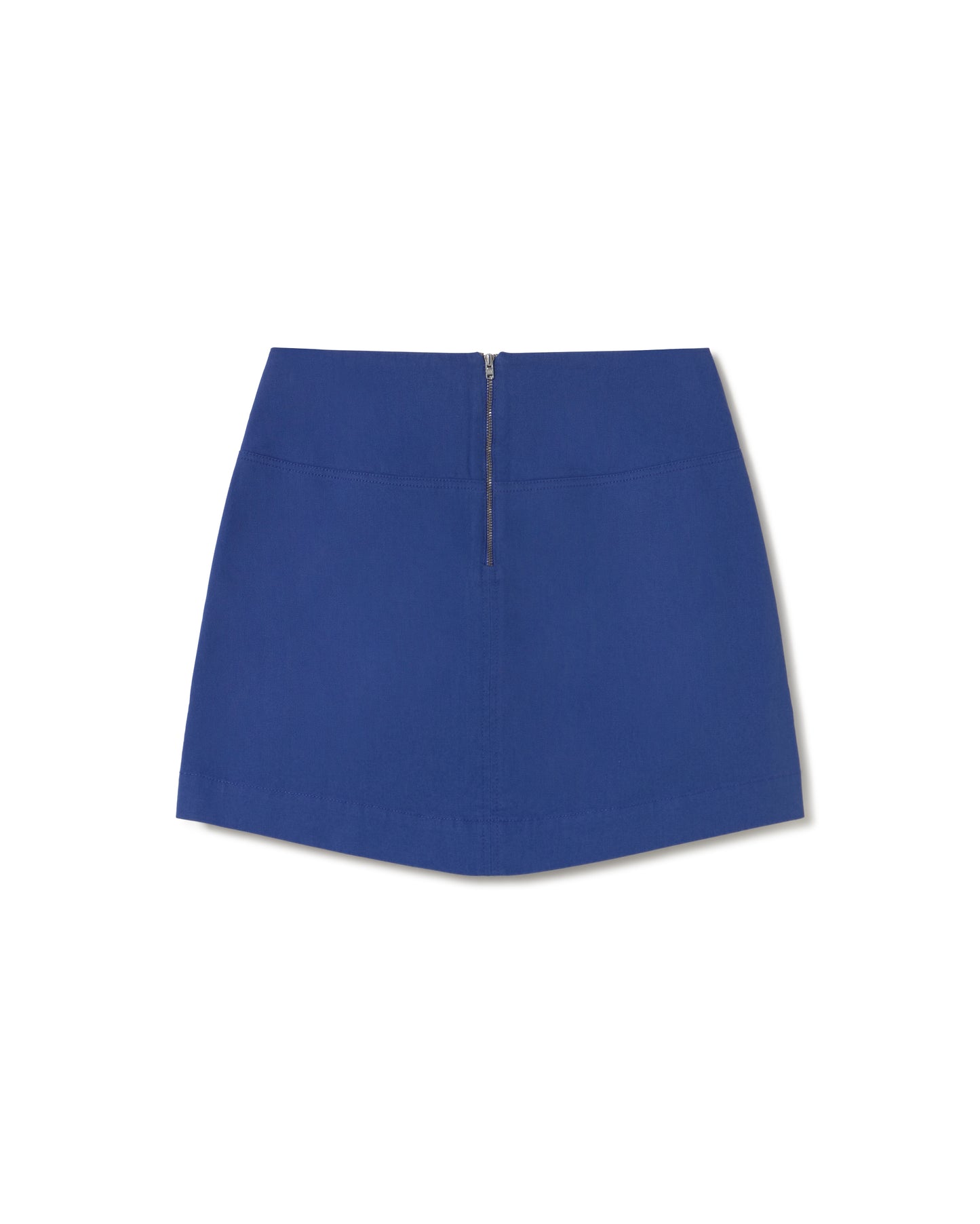 Falda azul Mabel sostenible - silueta 3