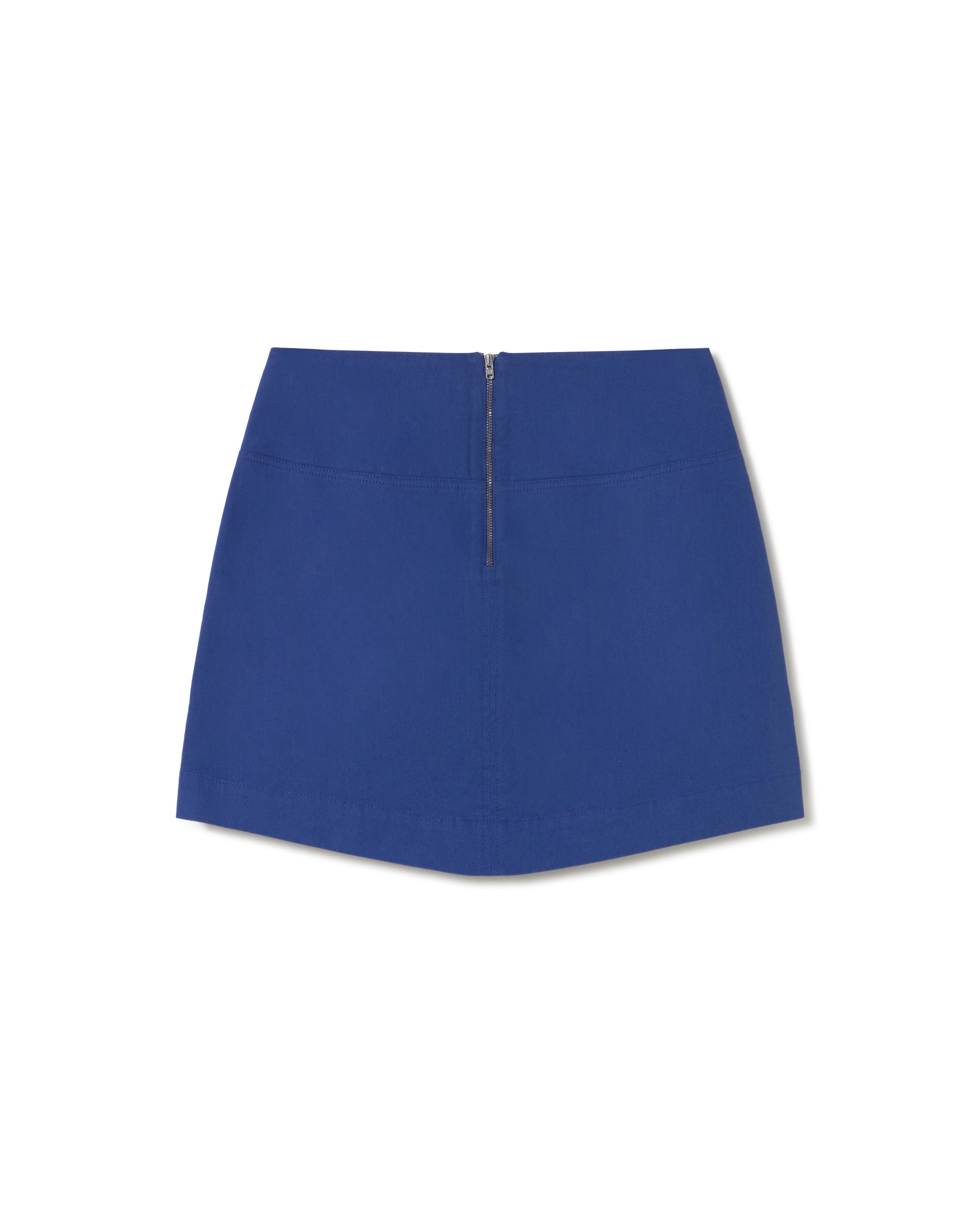 Falda azul Mabel sostenible - silueta 3