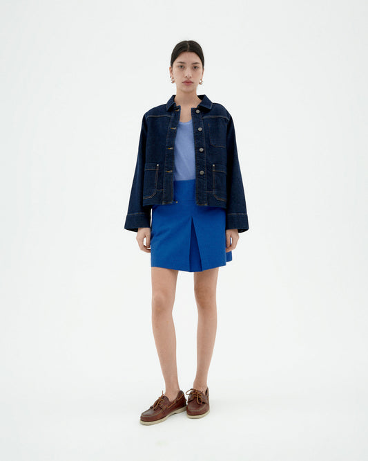 Falda azul Mabel sostenible-2