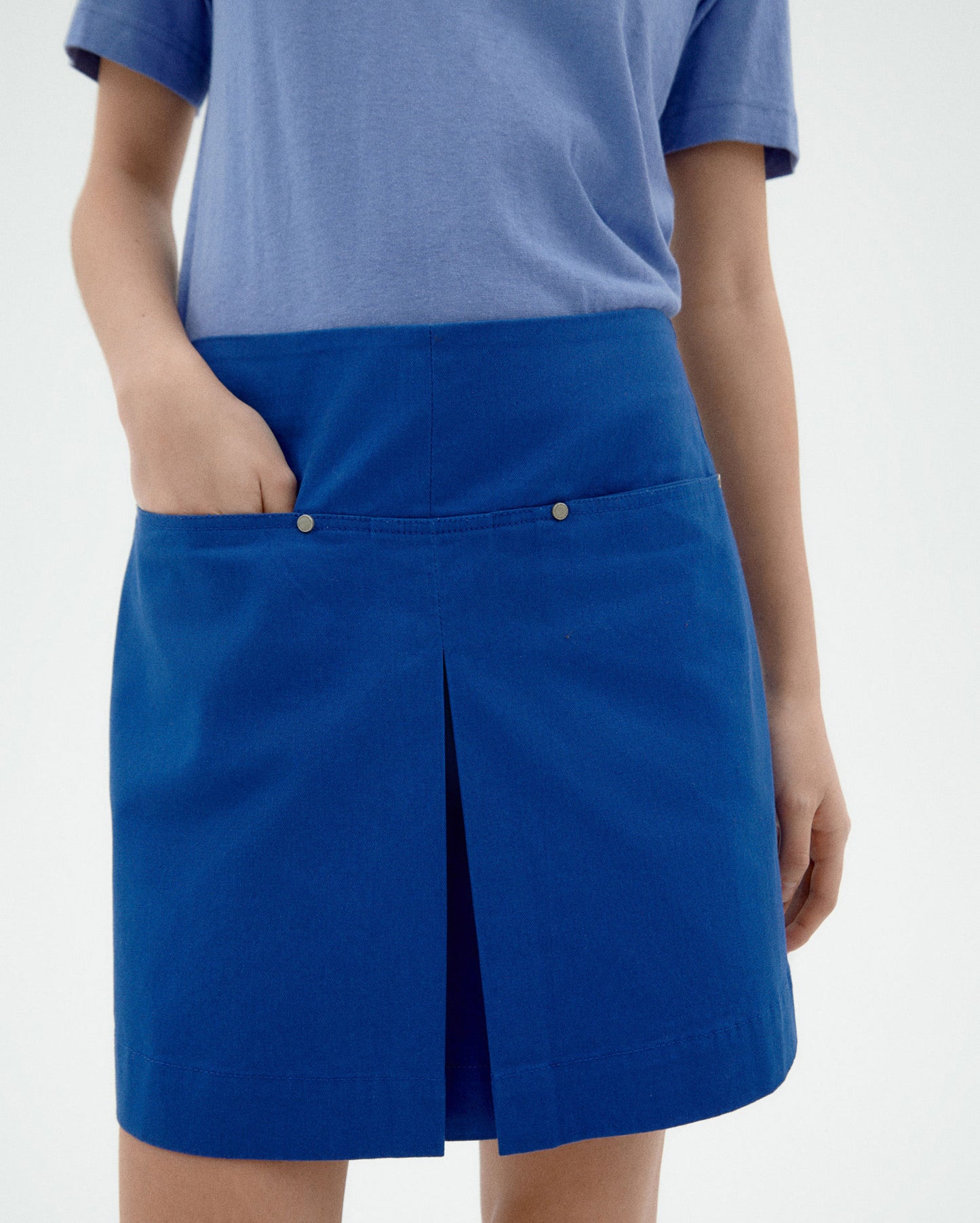 Falda azul Mabel sostenible-3