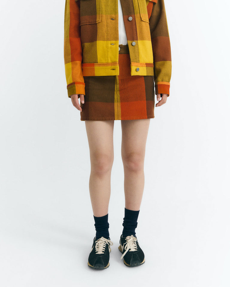 Falda mini cuadros Kimmy sostenible - 1