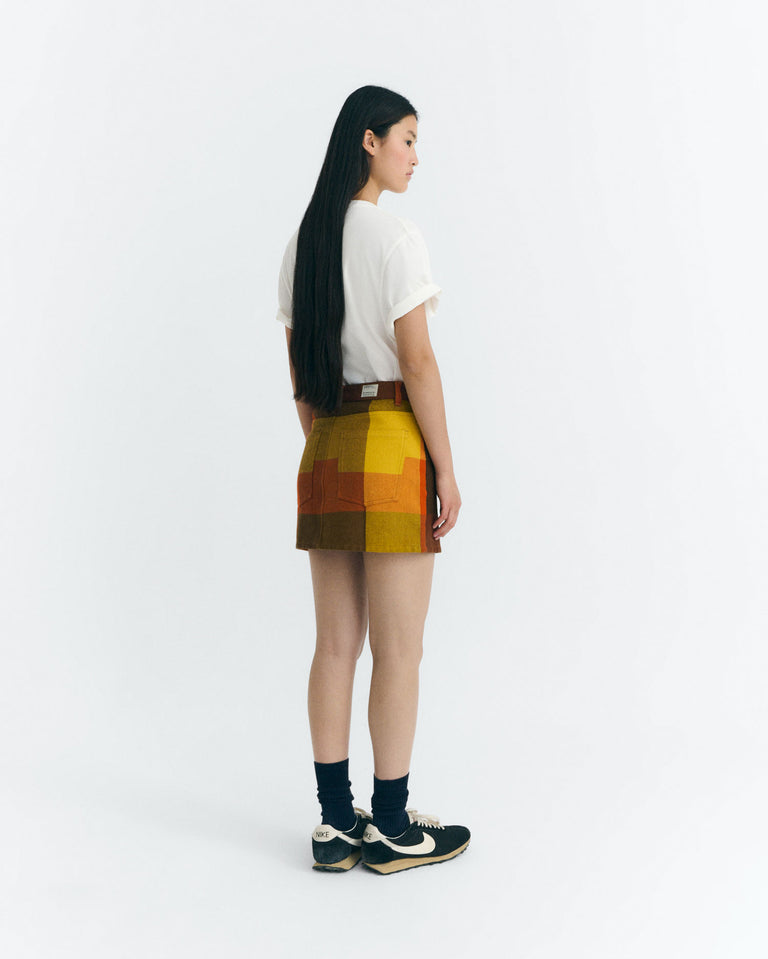 Falda mini cuadros Kimmy sostenible - 4