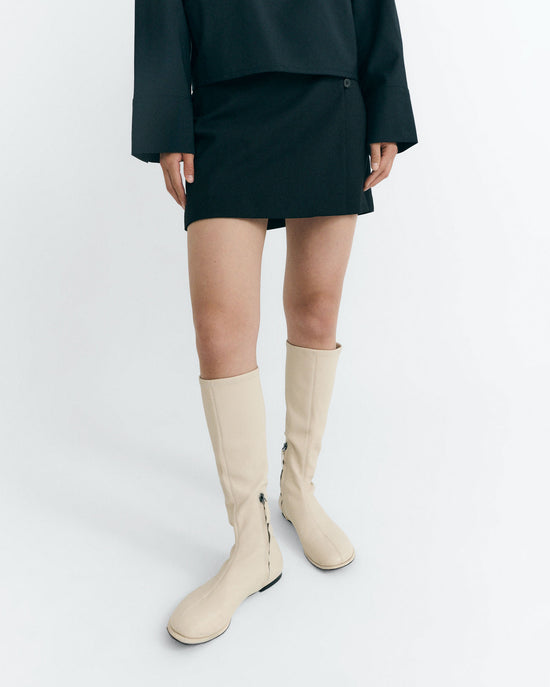 Falda mini lana fina Tania sostenible - 1