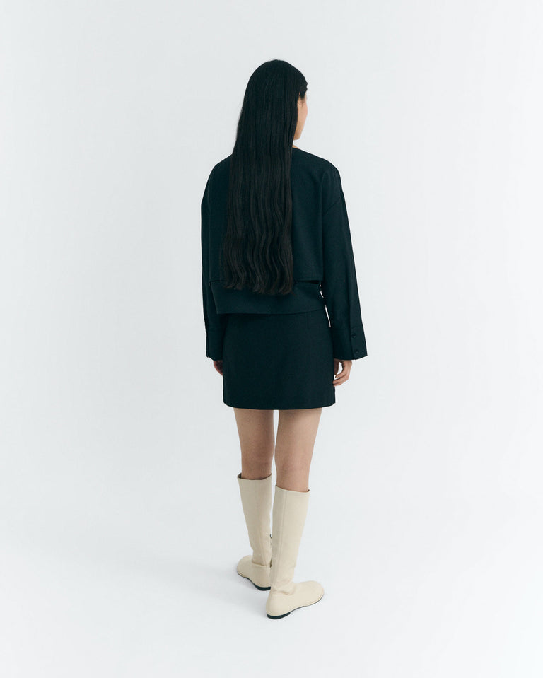 Falda mini lana fina Tania sostenible - 4