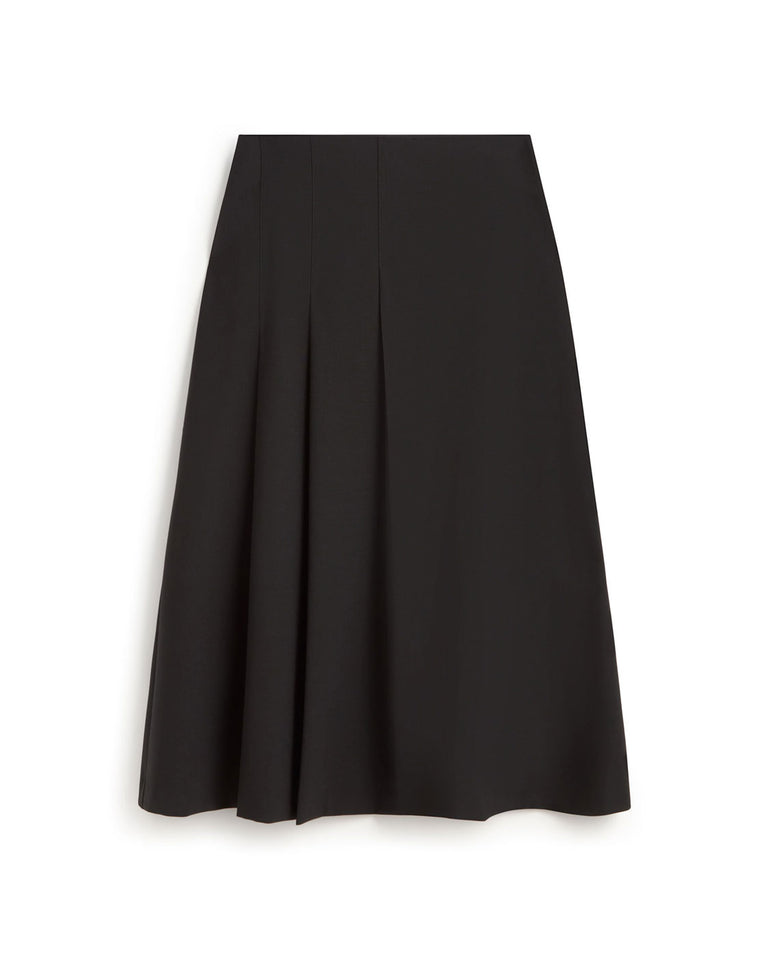 Falda midi lana fina Bahia sostenible silueta - 1