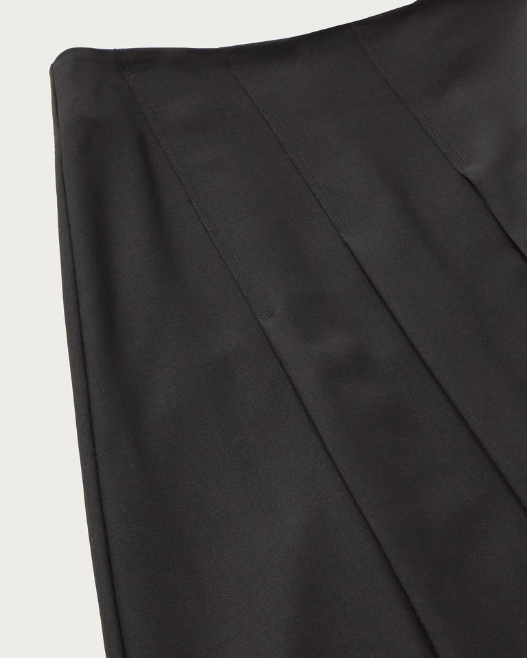 Falda midi lana fina Bahia sostenible silueta - 2