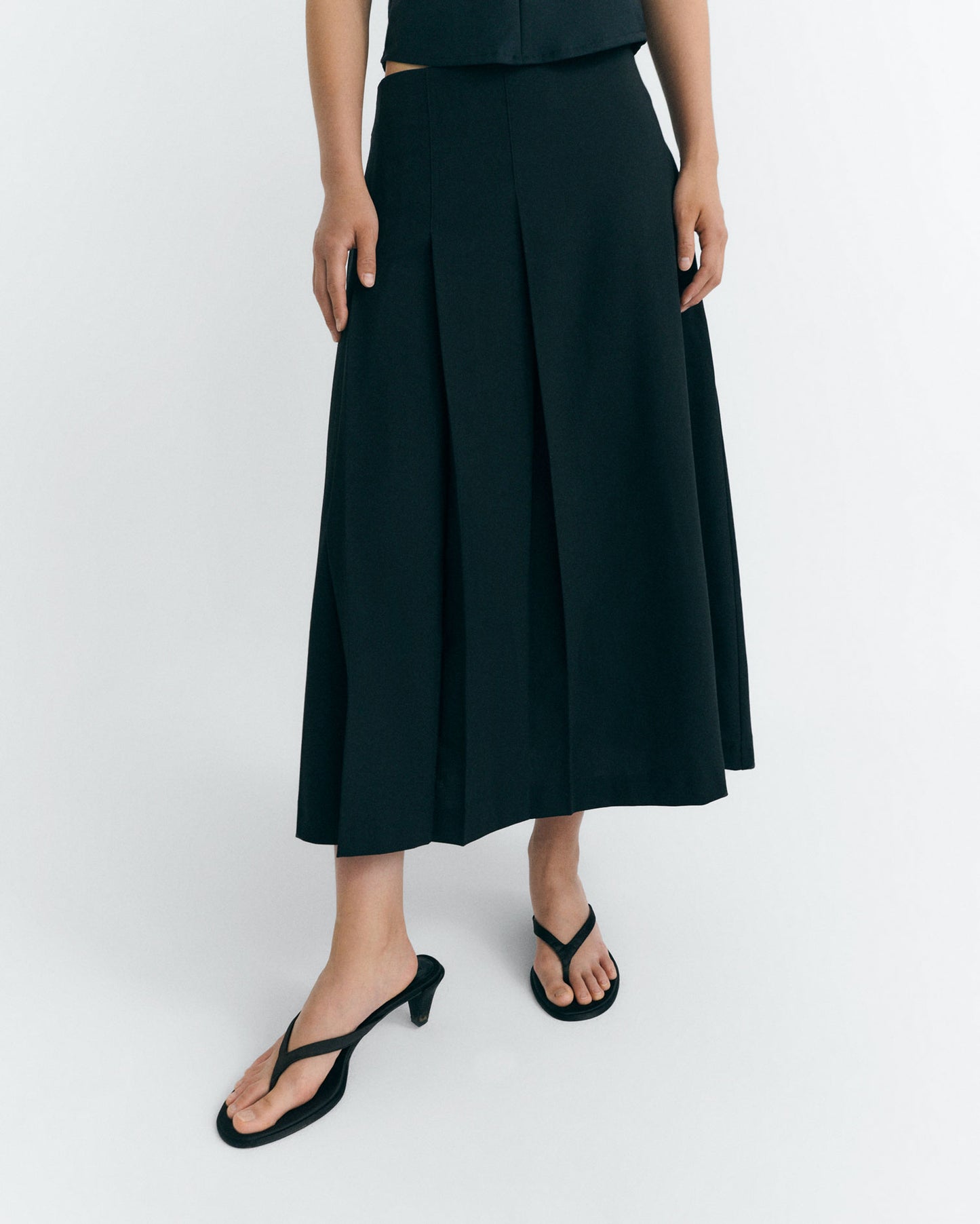 Falda midi lana fina Bahia sostenible - 1