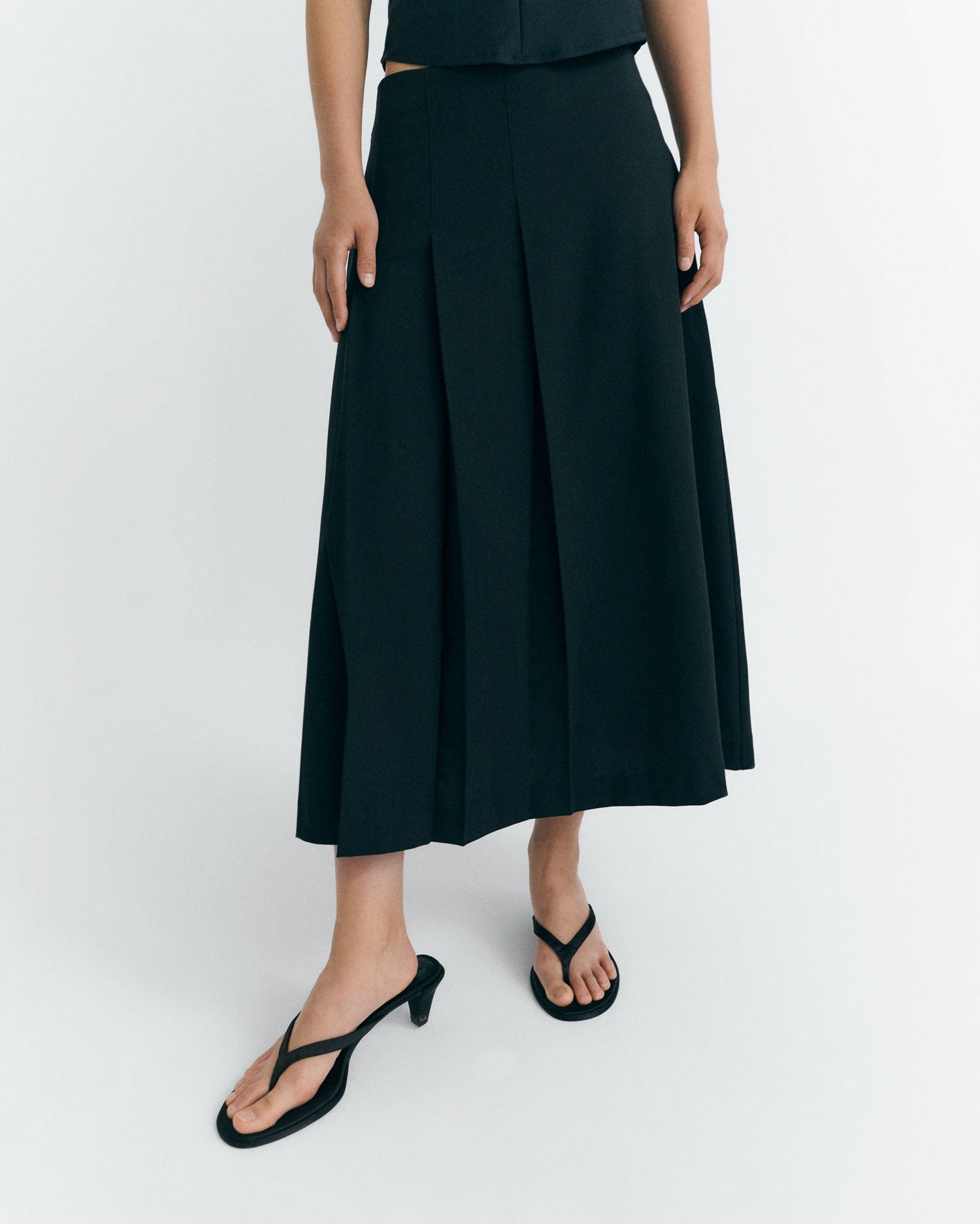 Falda midi lana fina Bahia sostenible - 1