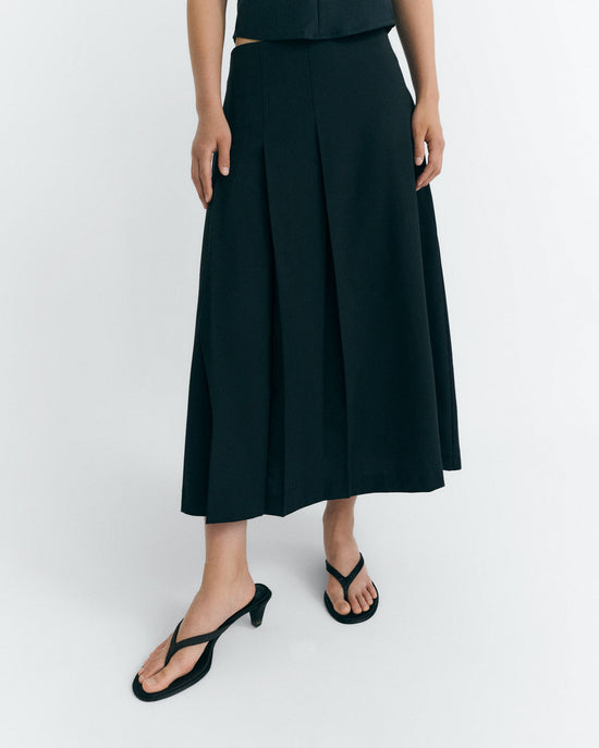 Falda midi lana fina Bahia sostenible - 1
