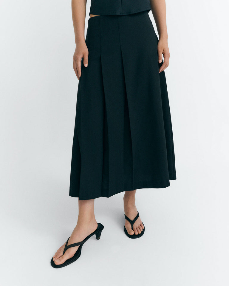 Falda midi lana fina Bahia sostenible - 1