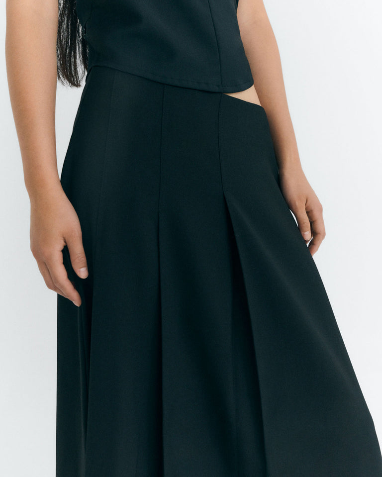 Falda midi lana fina Bahia sostenible - 4