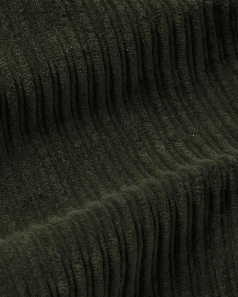 Falda mini pana verde Kimmy sostenible silueta - 2