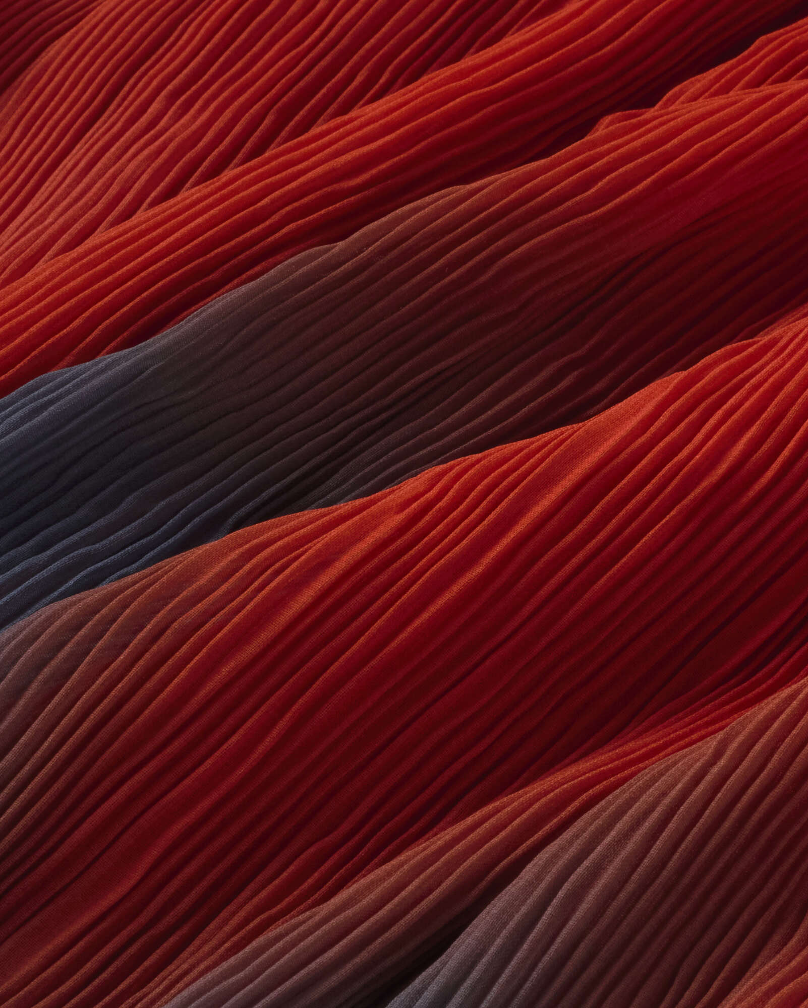 Falda larga plisada roja flowers Pauline sostenible silueta - 2