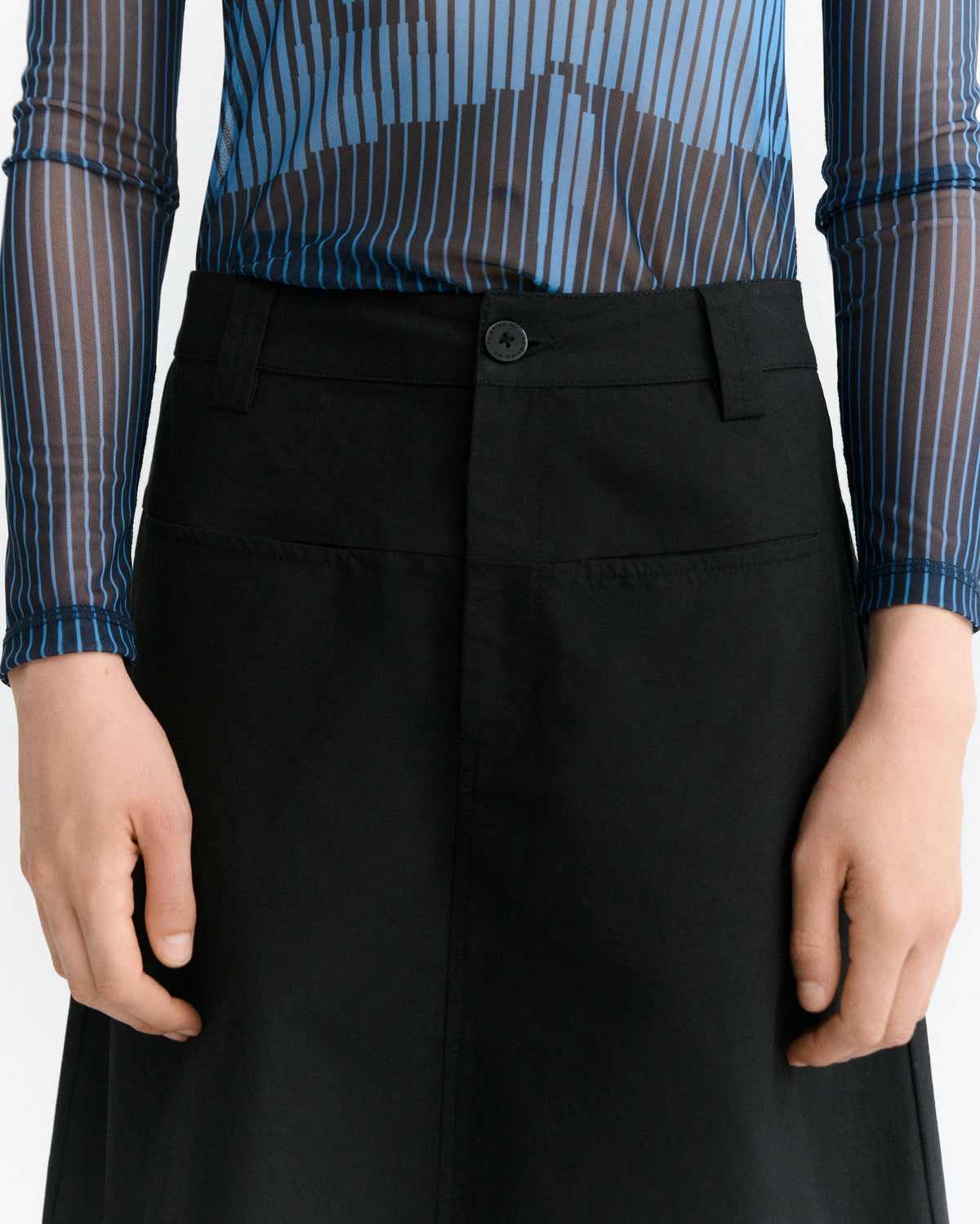 Falda midi paper touch Estel sostenible - 5