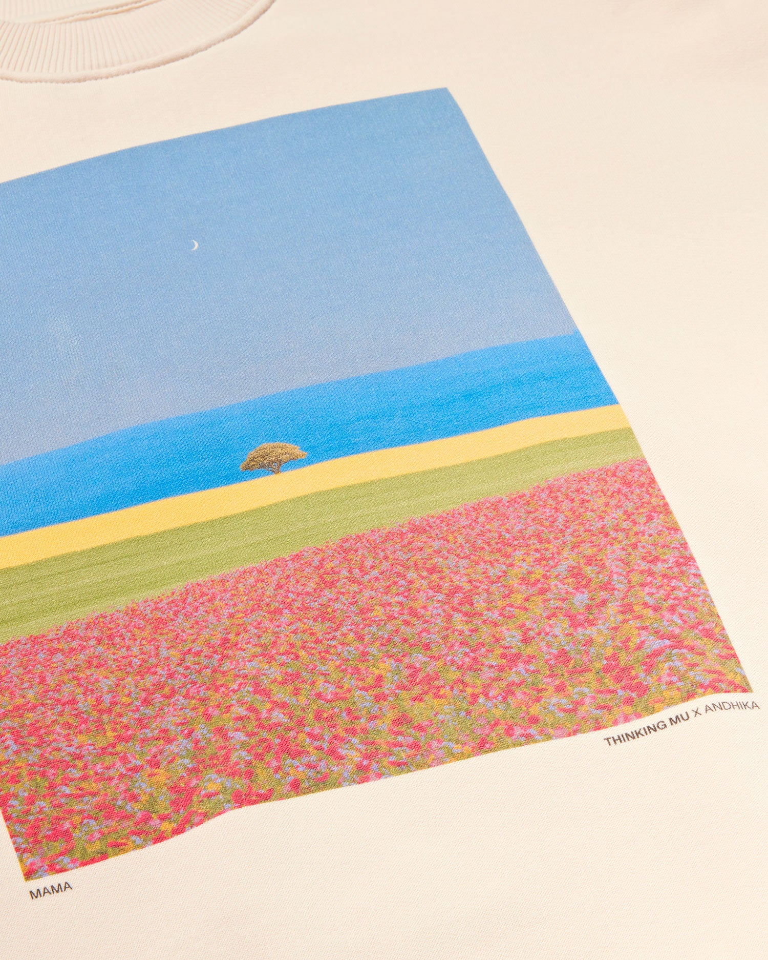 Sudadera blanca mama Jimena sostenible - silueta 3