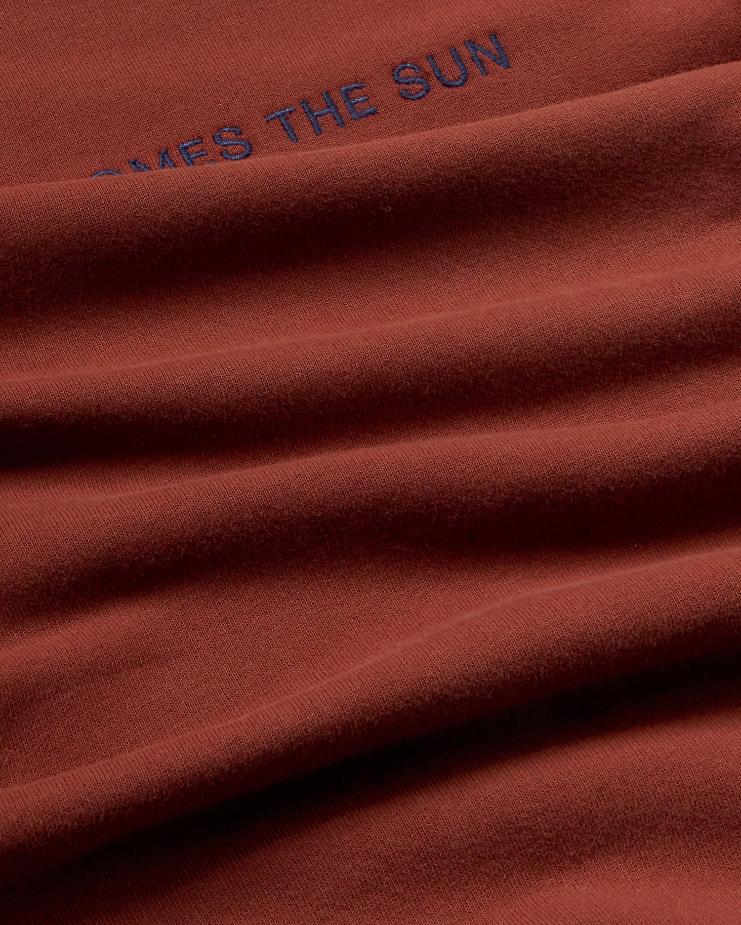 Sudadera marrón Here comes the sun Fantine sostenible - silueta 2