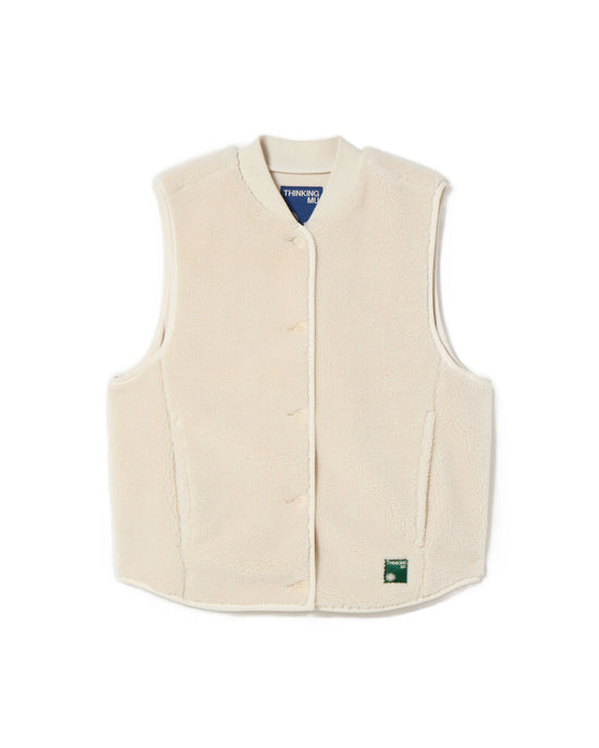 Chaleco crudo borreguito Jay sostenible - silueta 2