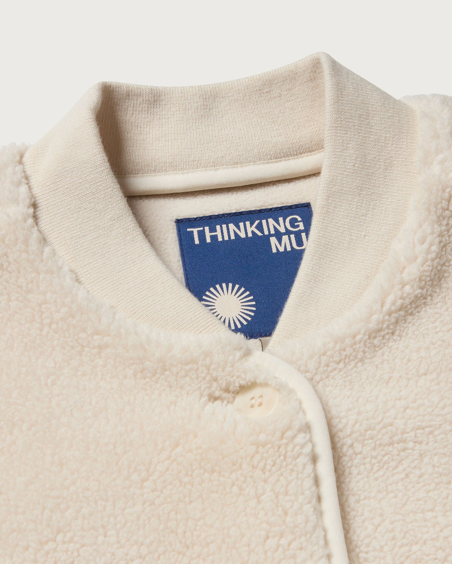 Chaleco crudo borreguito Jay sostenible - silueta 1