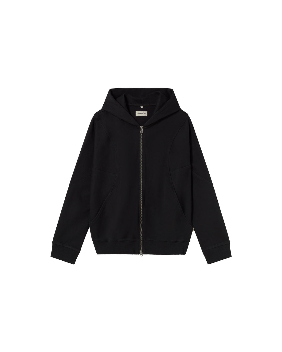 Sudadera negra Yoon sostenible - silueta 3