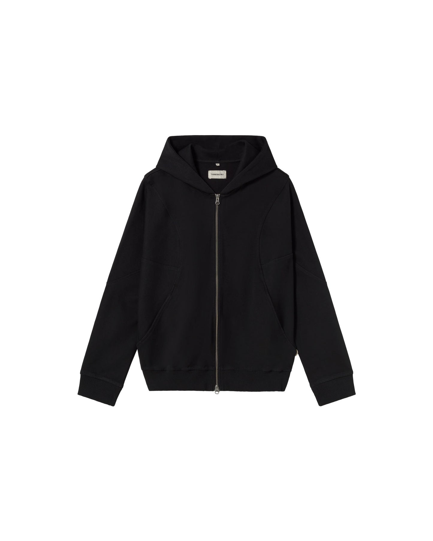 Sudadera negra Yoon sostenible - silueta 3