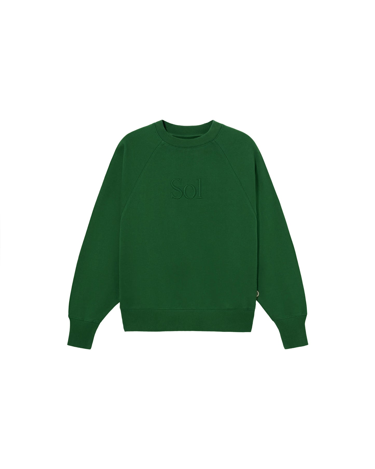 Sudadera verde sol type Bonnie sostenible - silueta 1