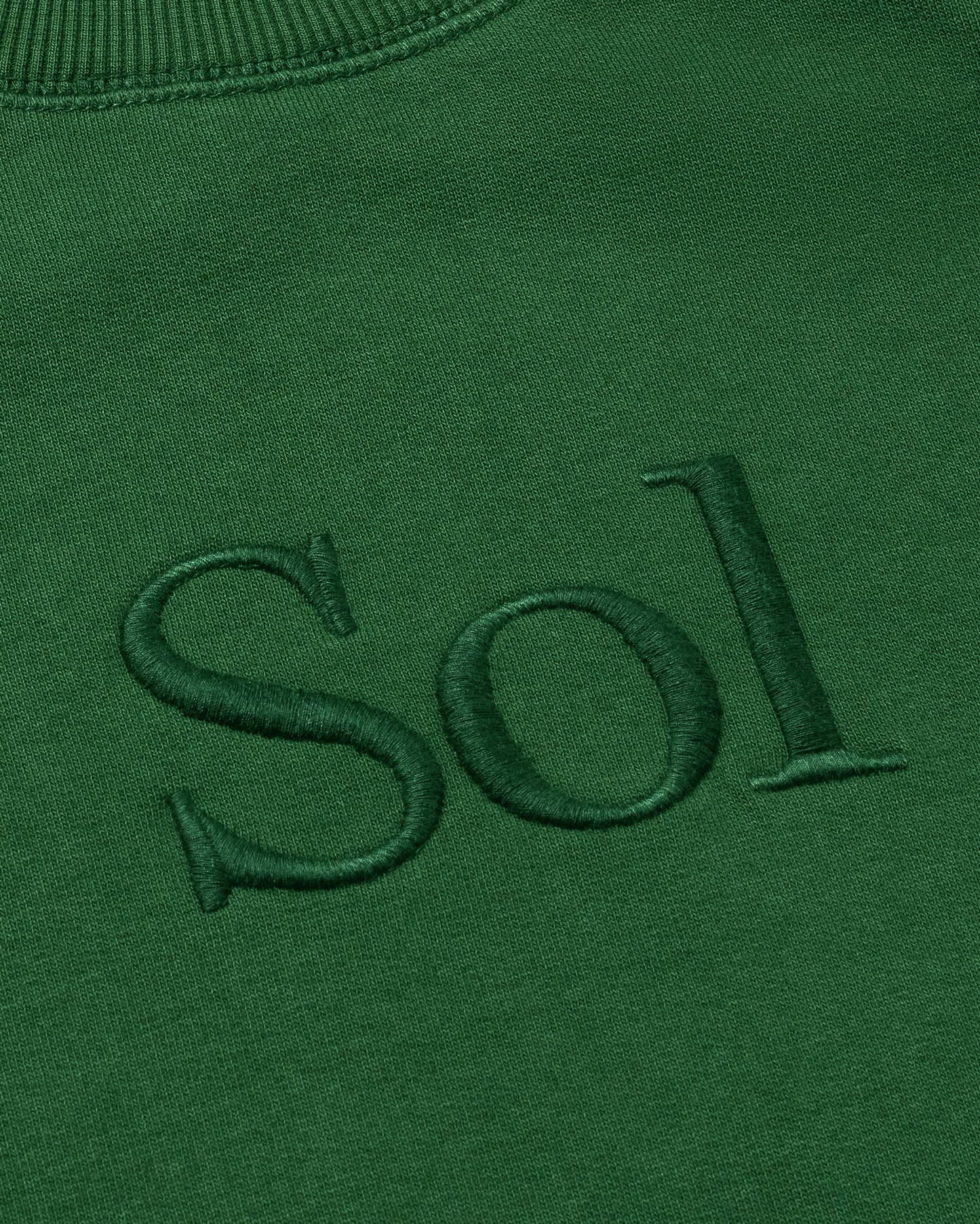 Sudadera verde sol type Bonnie sostenible - silueta 3