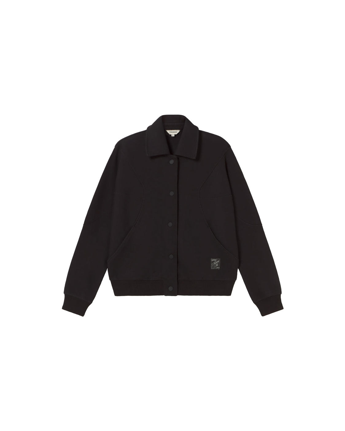 Chaqueta negra Maisie sostenible silueta - 1