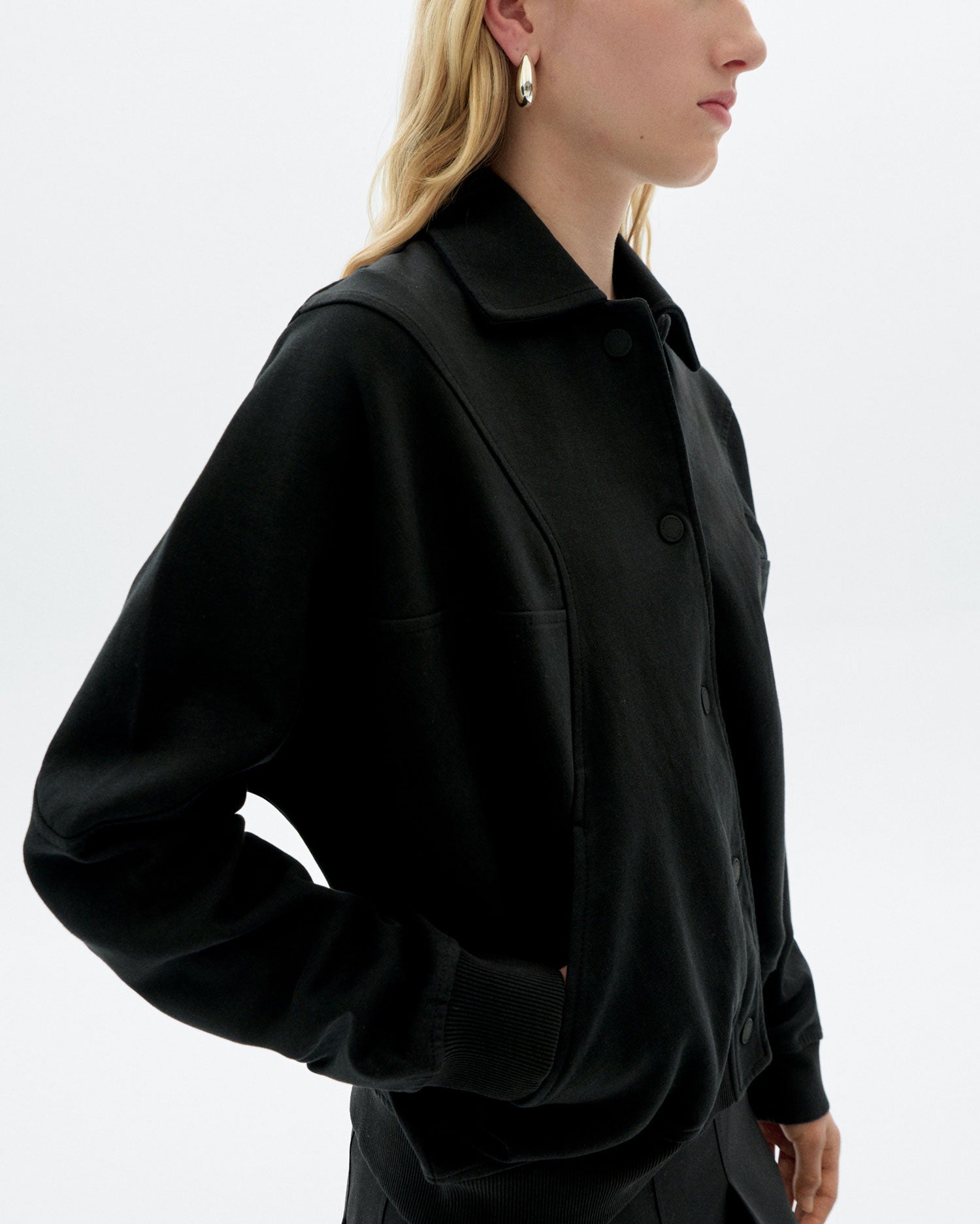 Maisie Women's Black Jacket | Thinking Mu