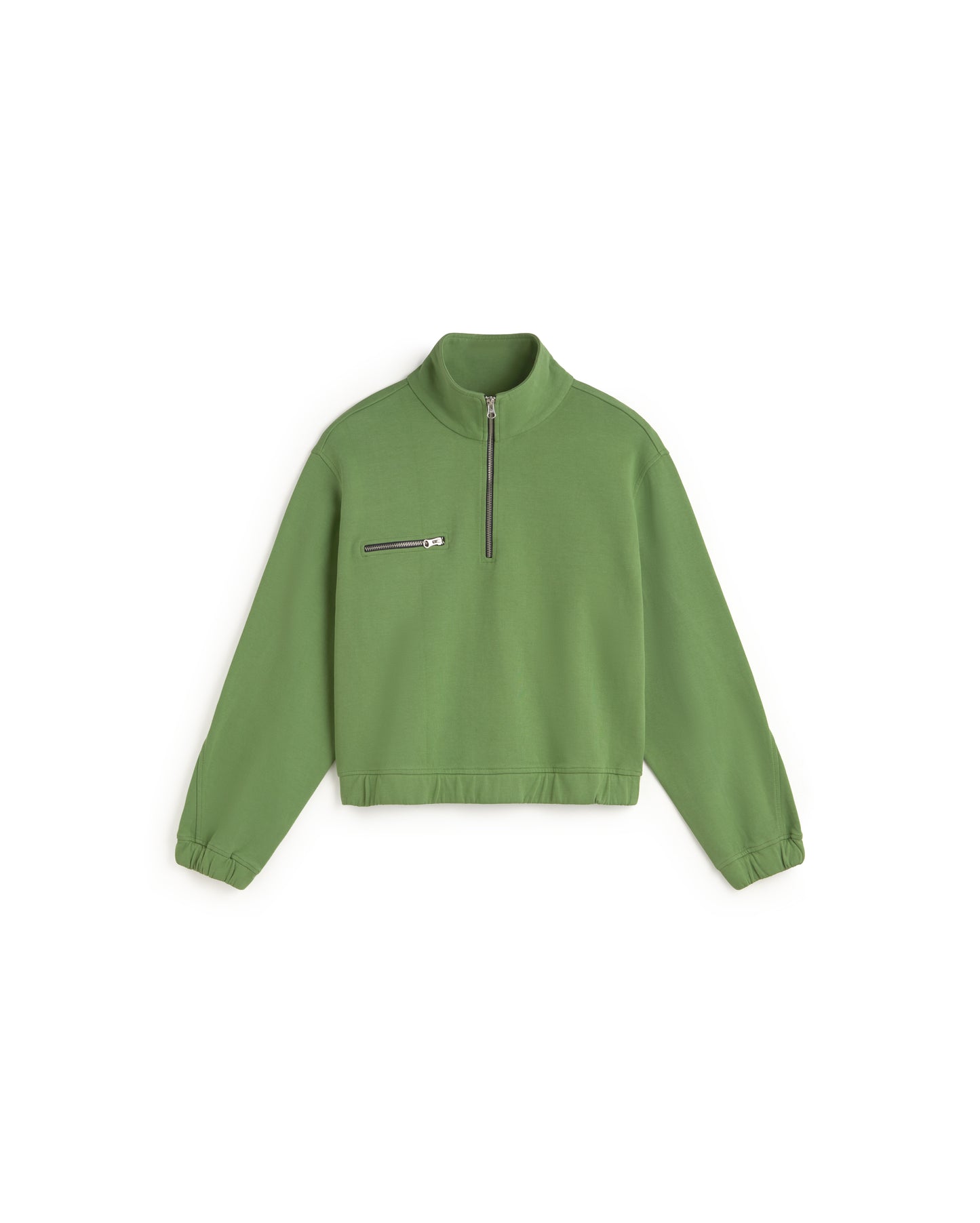 Sudadera verde Pippa sostenible silueta - 1