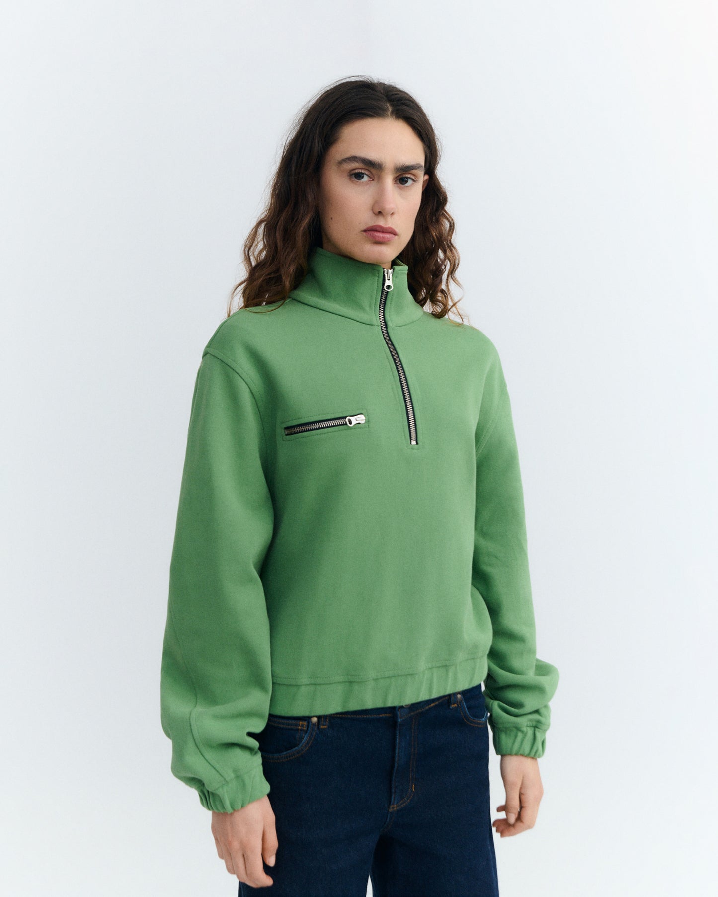 Sudadera verde Pippa sostenible - 4