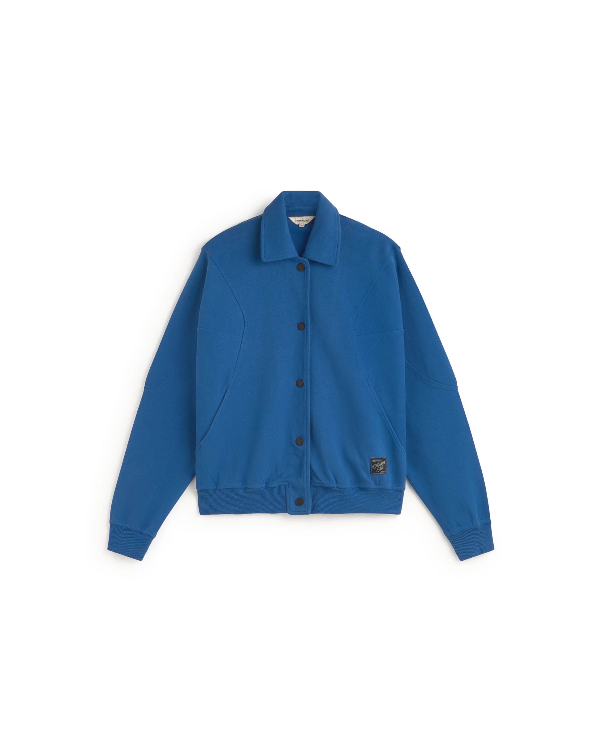 Chaqueta azul Maisie sostenible silueta - 1