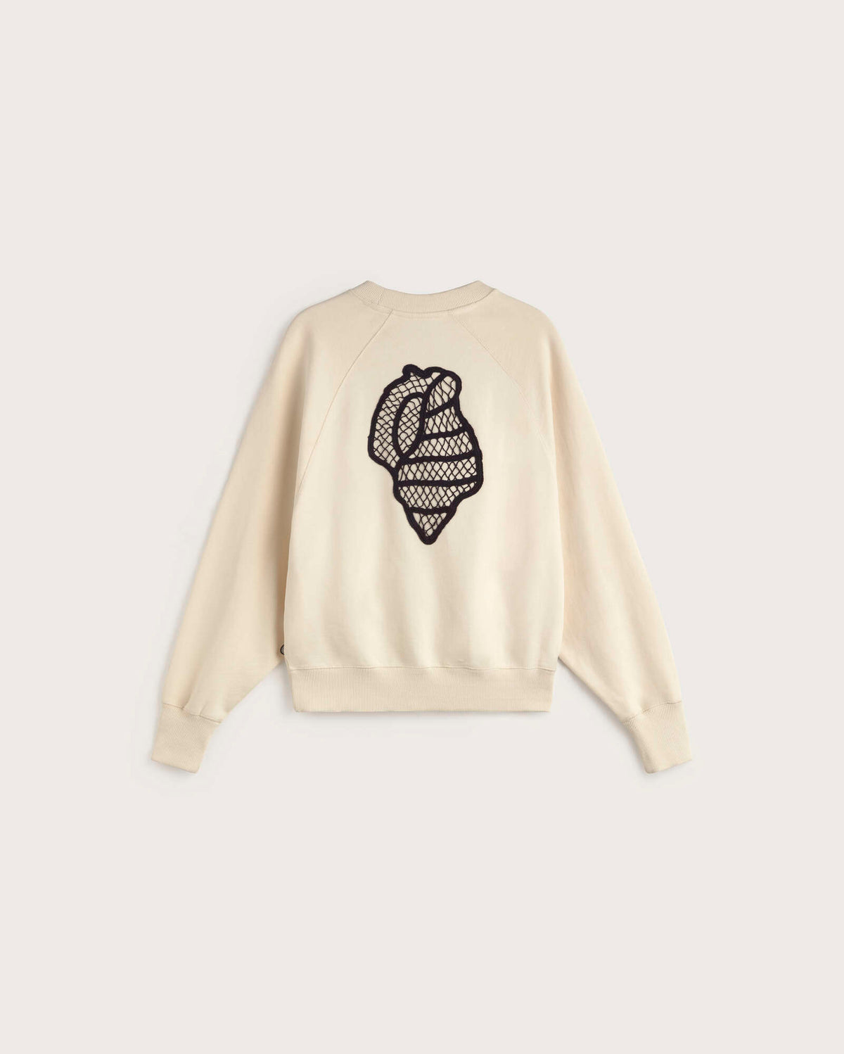 Sudadera bordada a mano shell Bonnie sostenible silueta - 3