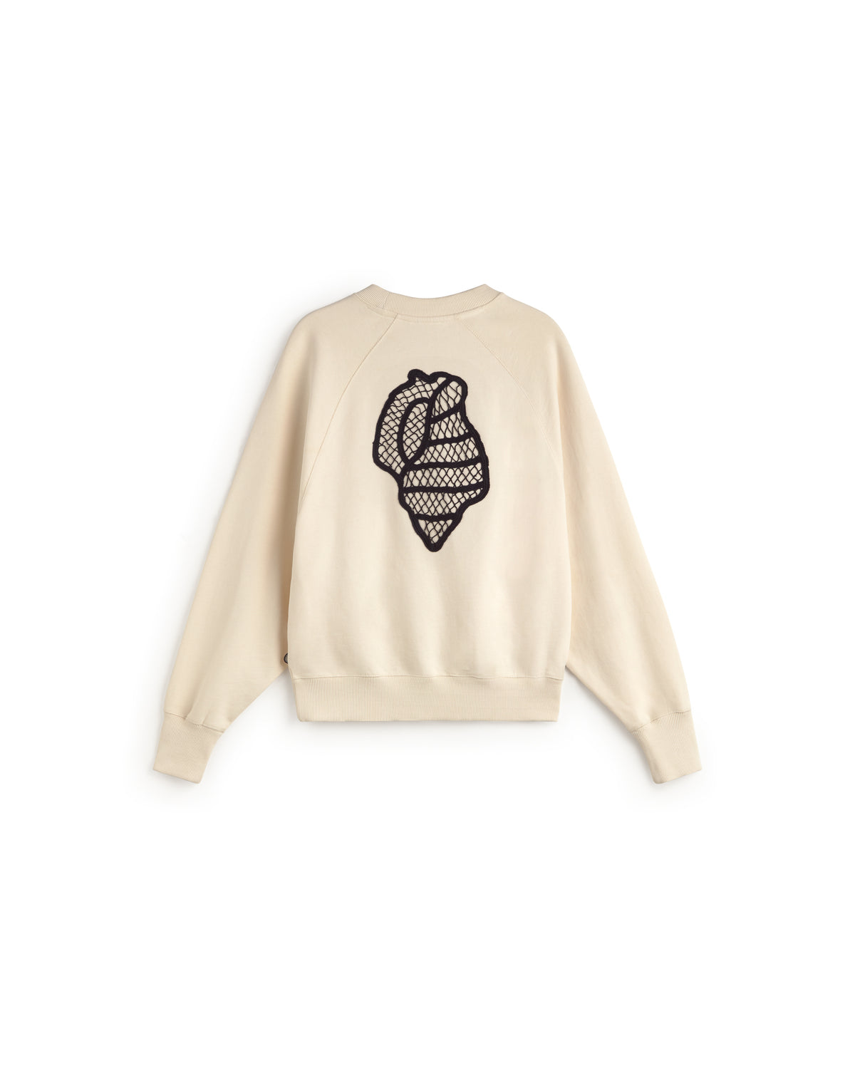 Sudadera bordada a mano shell Bonnie sostenible silueta - 3