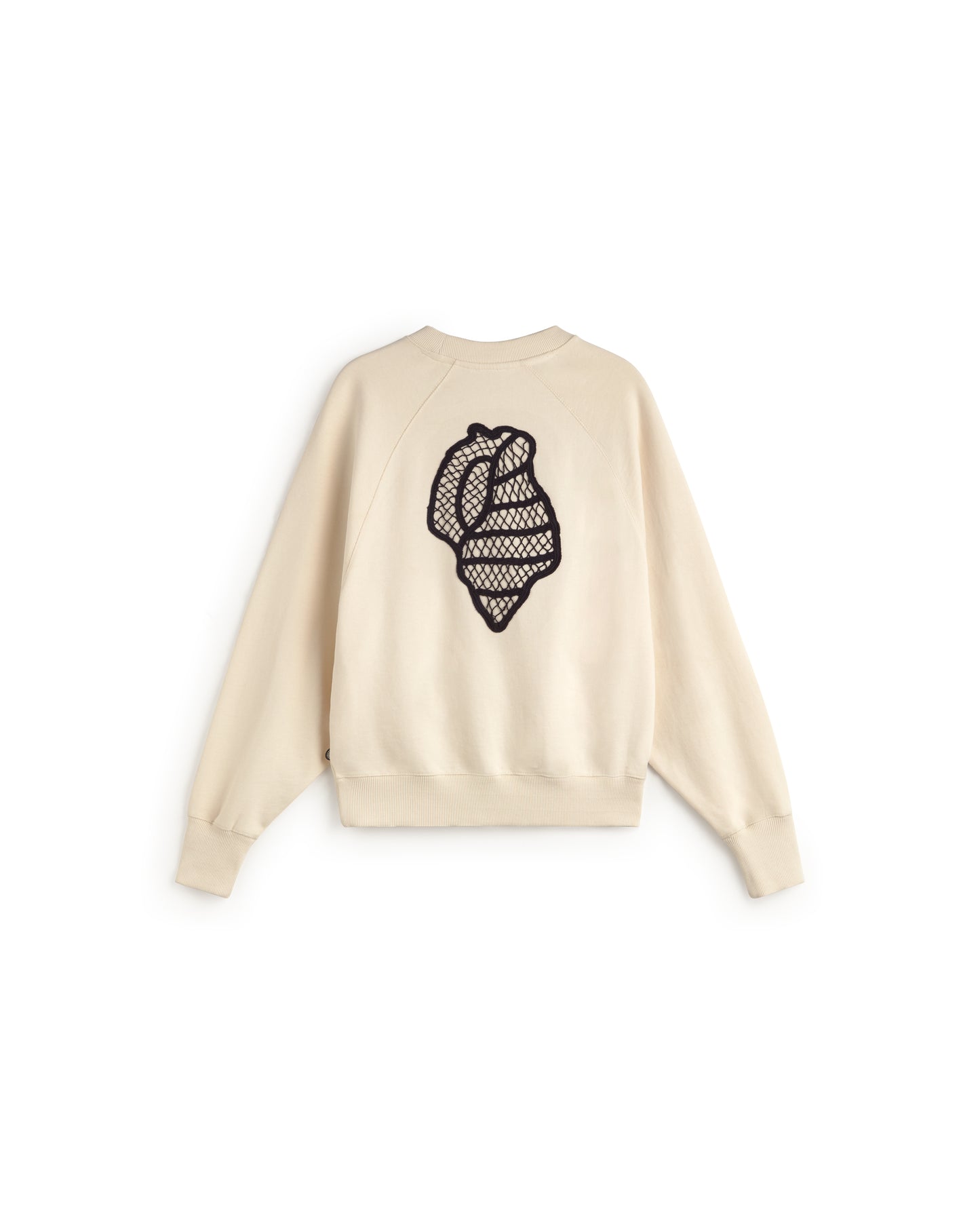 Sudadera bordada a mano shell Bonnie sostenible silueta - 3