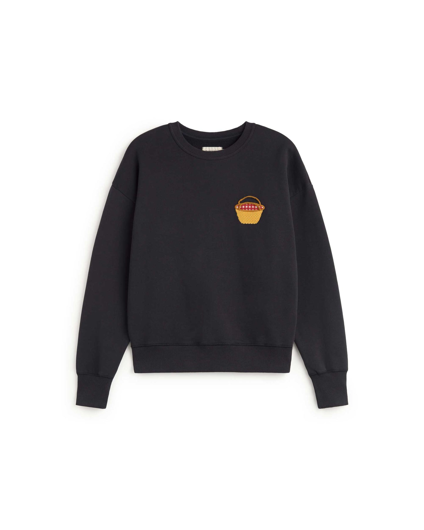 Sudadera bordada basket Jodie sostenible silueta - 1