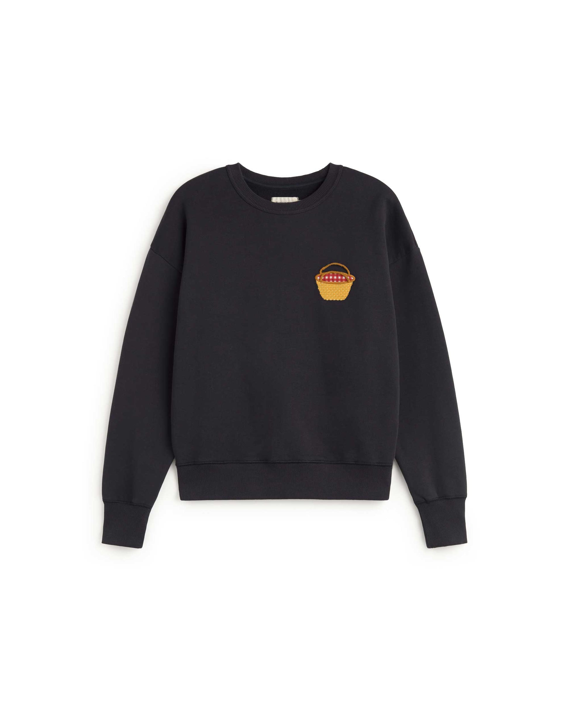 Sudadera bordada basket Jodie sostenible silueta - 1