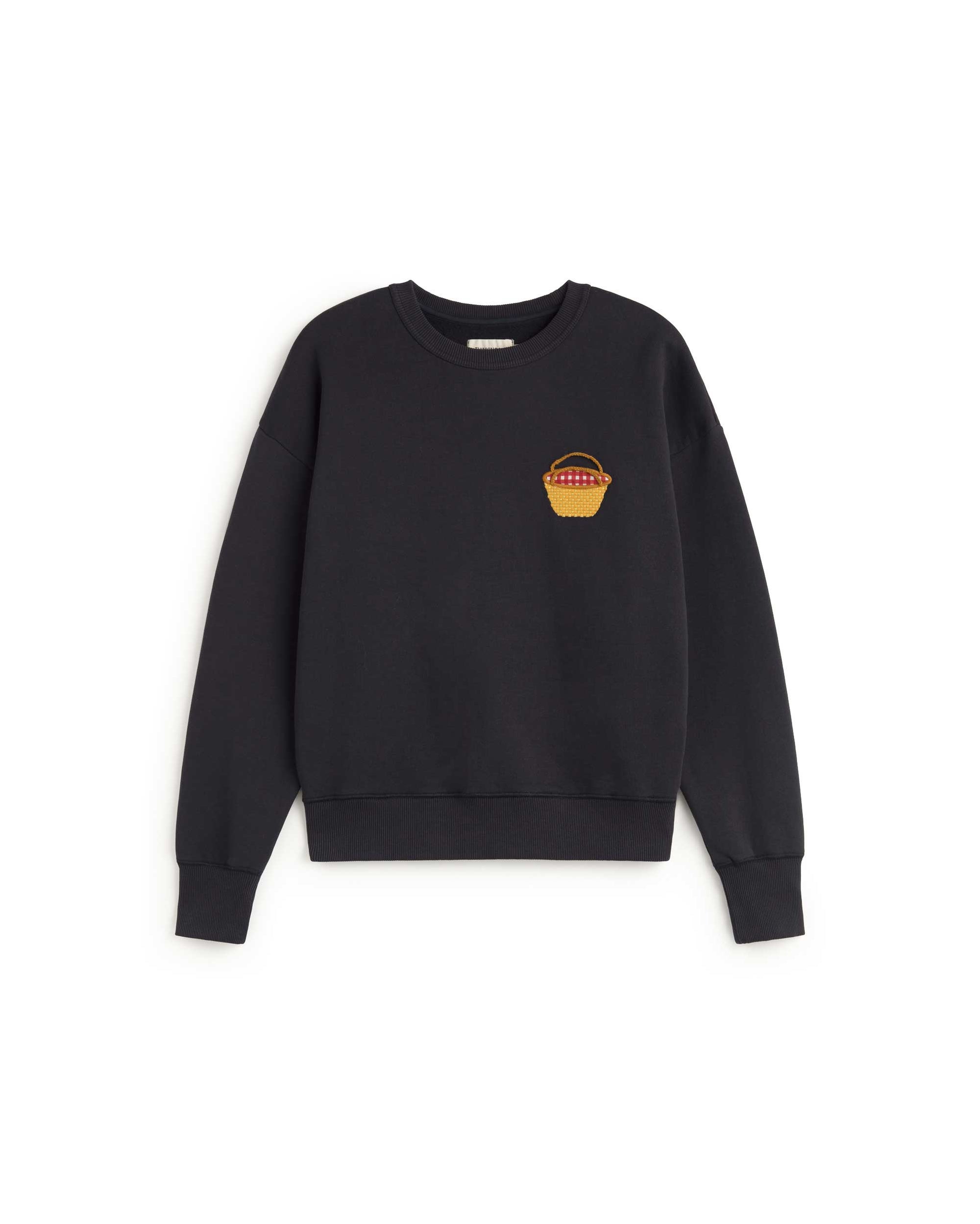 Sudadera bordada basket Jodie sostenible silueta - 1