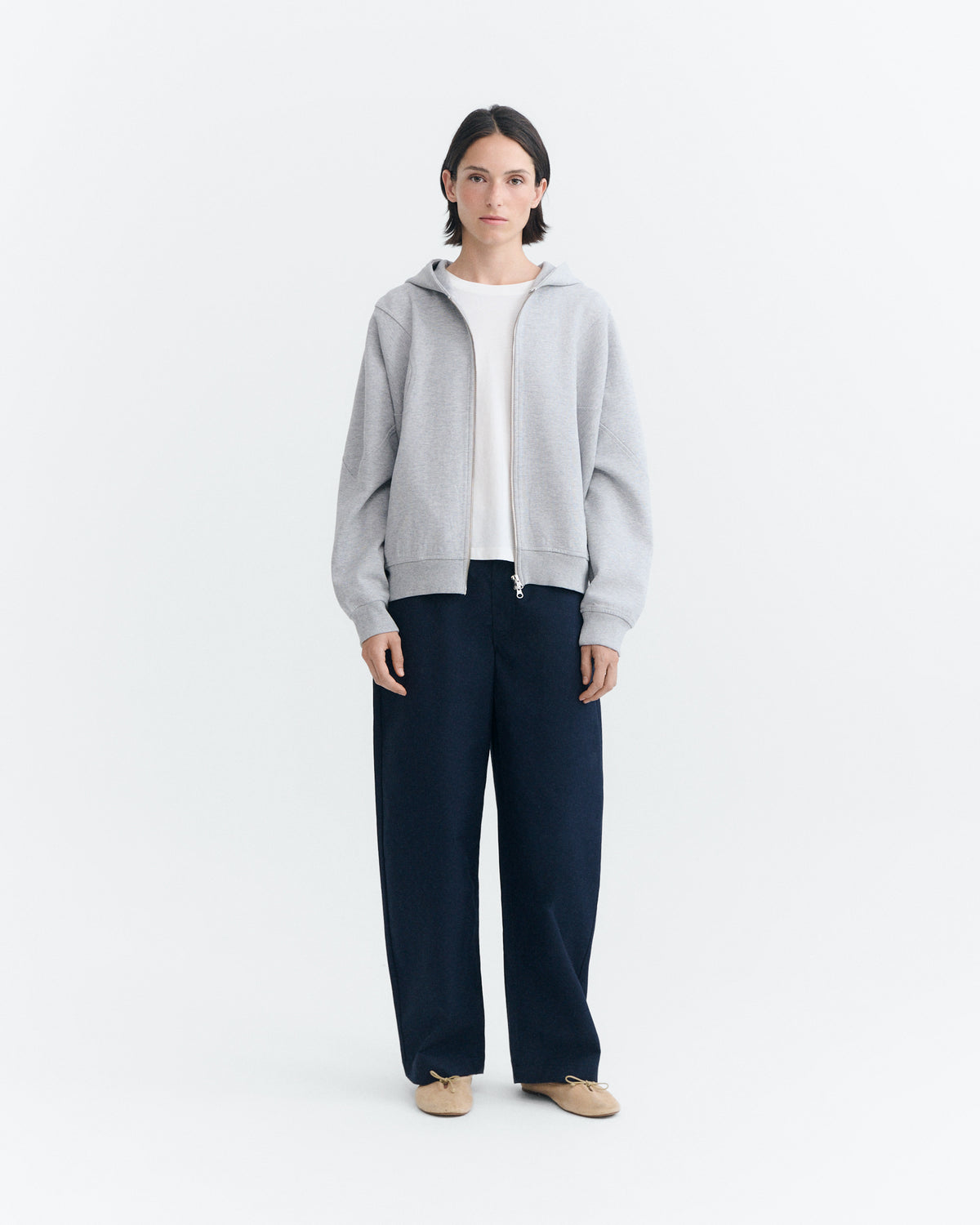Hoodie oversize gris Yoon sostenible - 1
