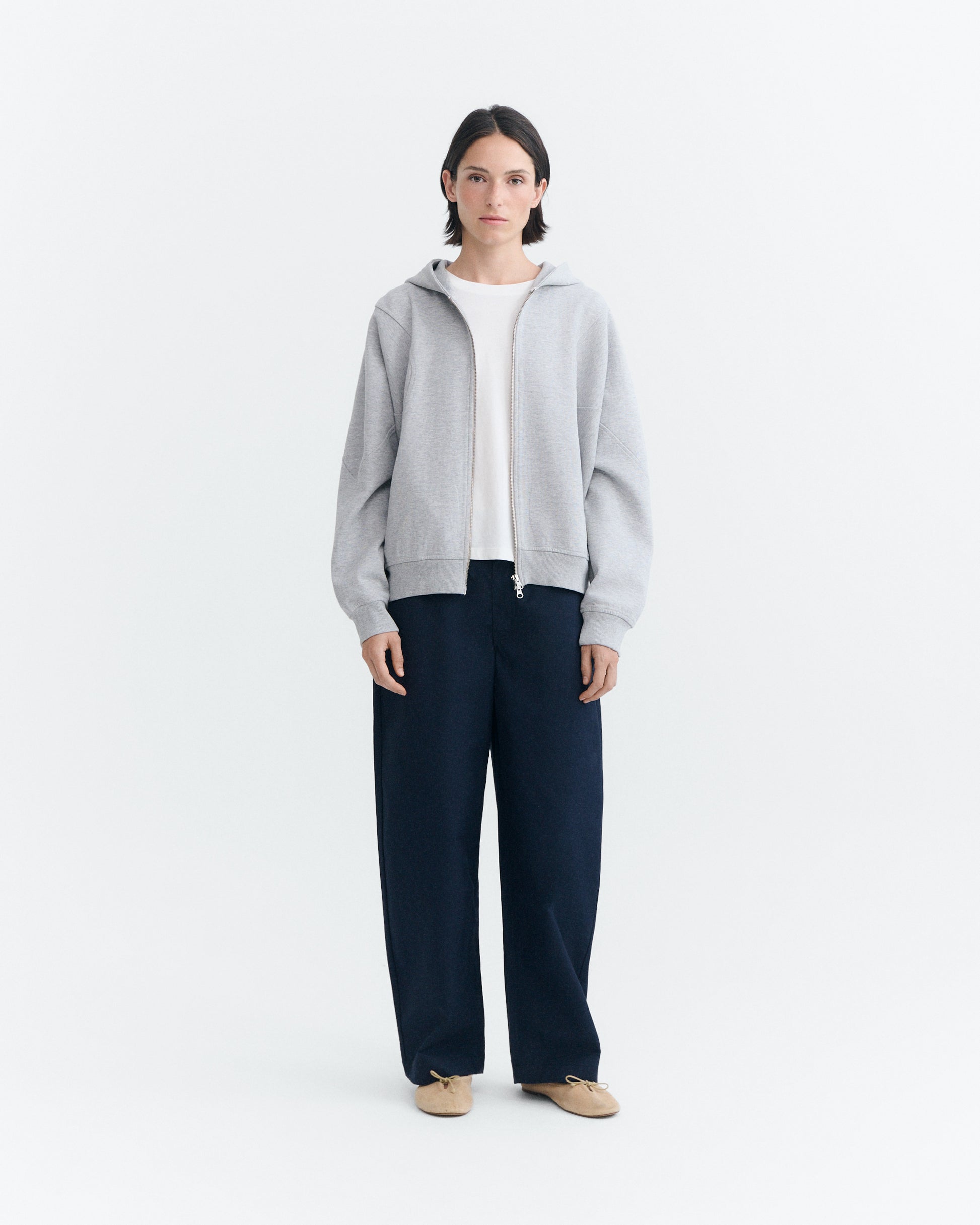 Hoodie oversize gris Yoon sostenible - 1