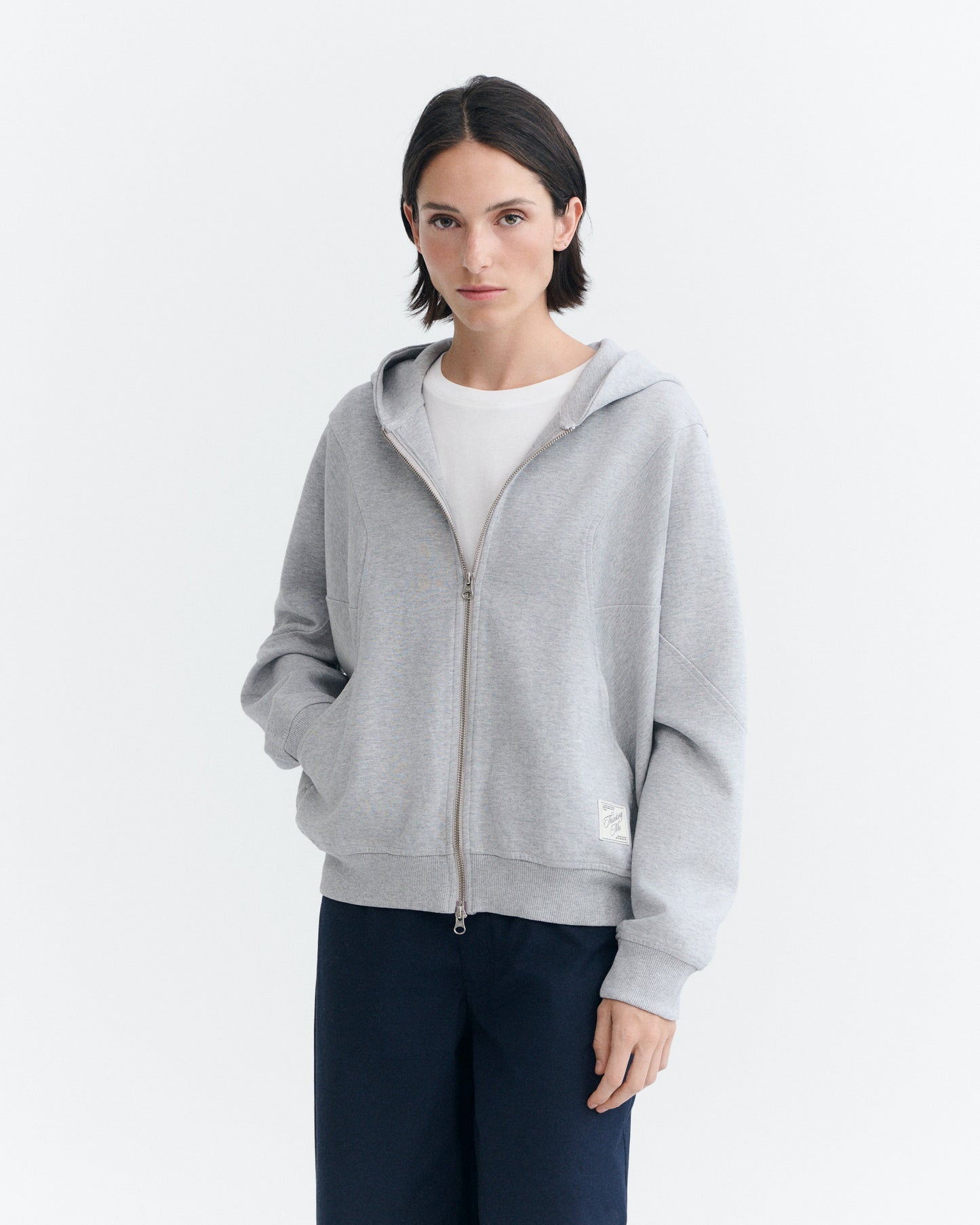 Hoodie oversize gris Yoon sostenible - 2