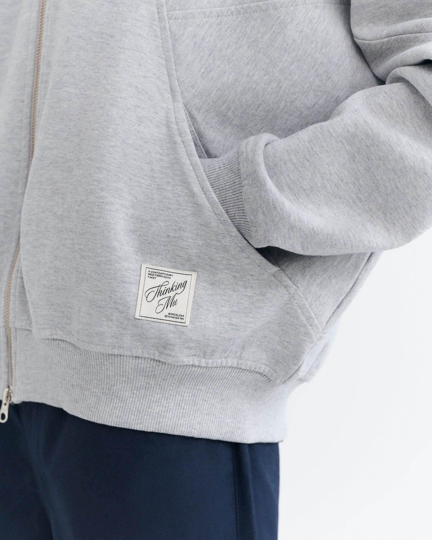 Hoodie oversize gris Yoon sostenible - 4