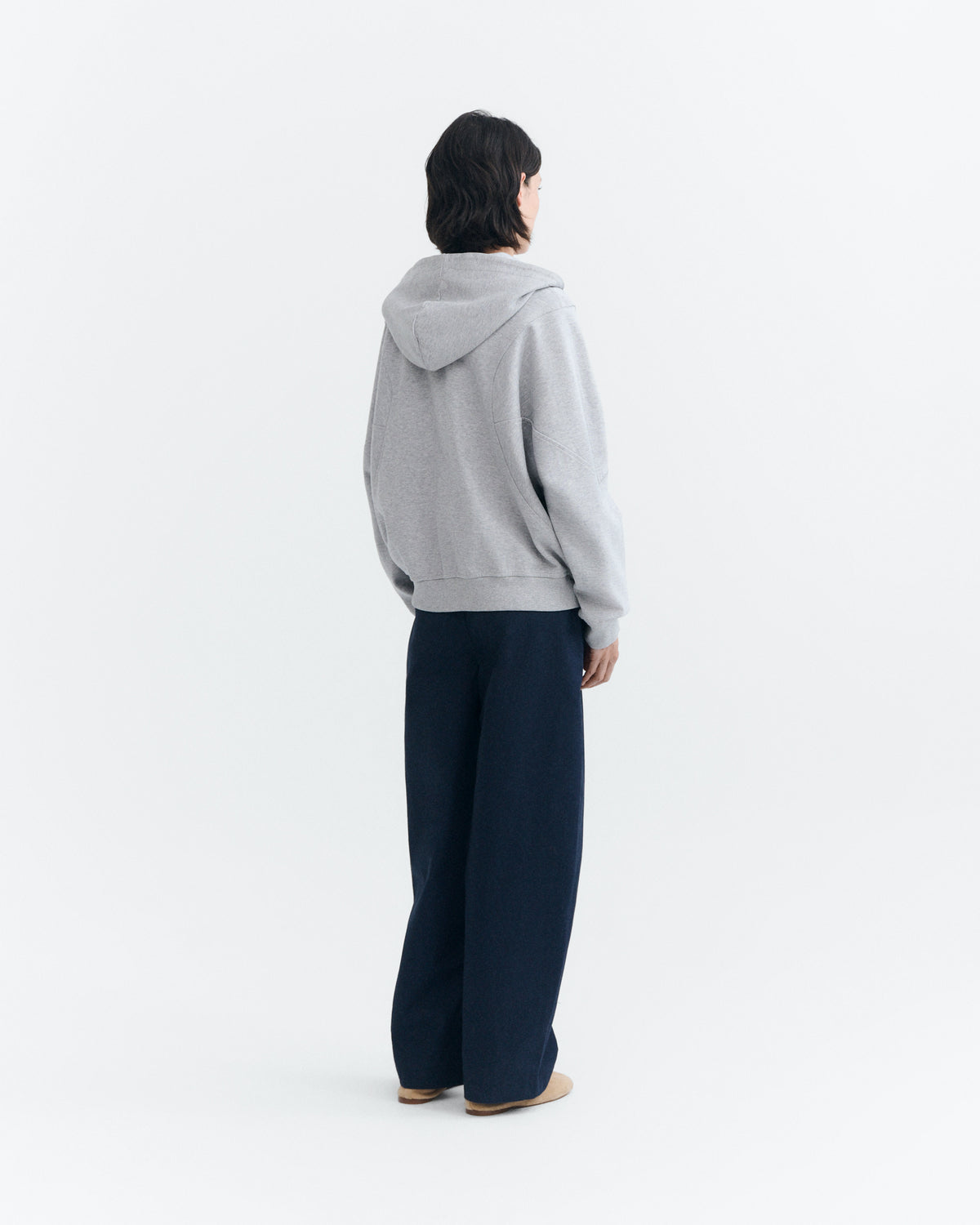 Hoodie oversize gris Yoon sostenible - 5