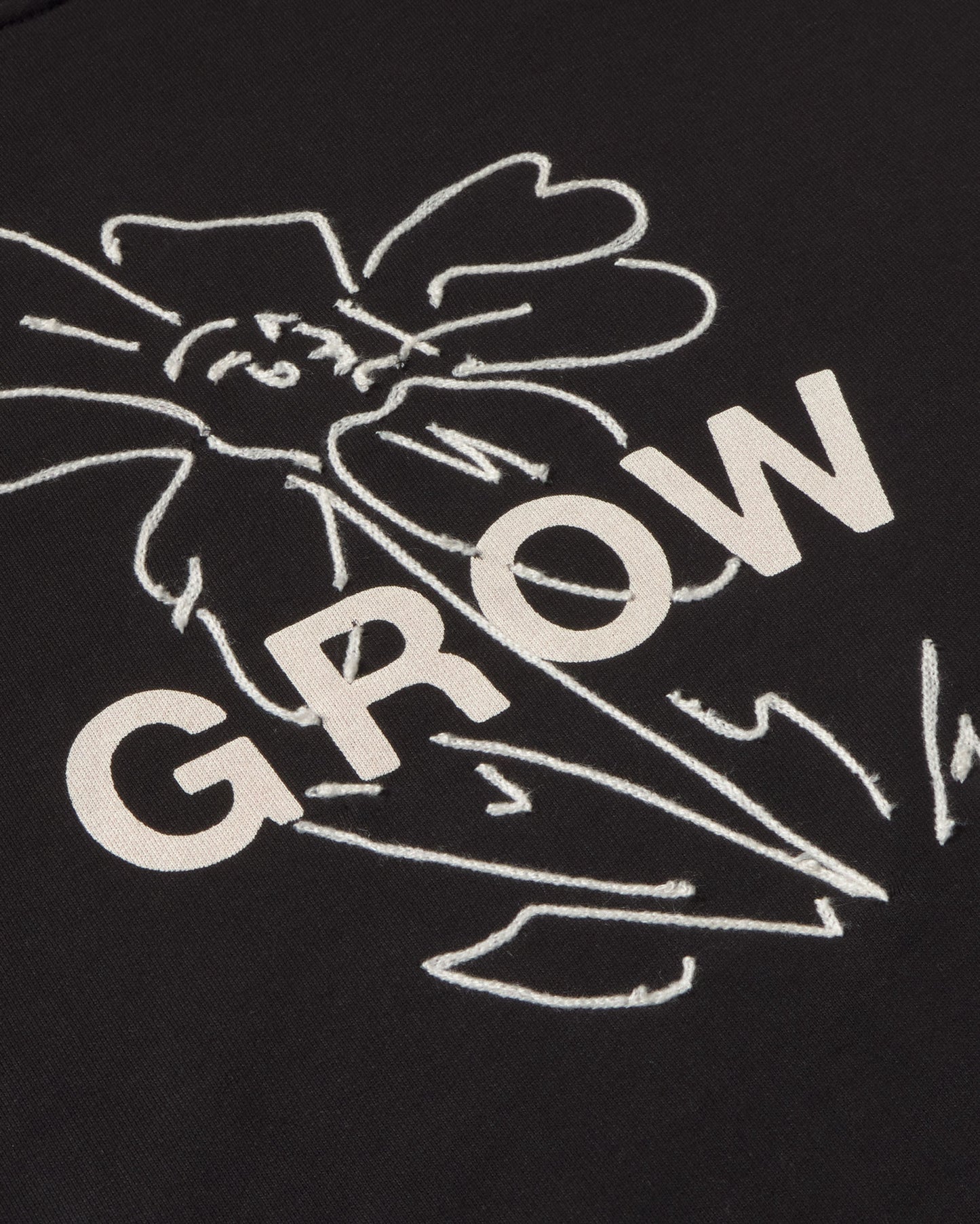 Sudadera bordada grow Jimena sostenible silueta - 3