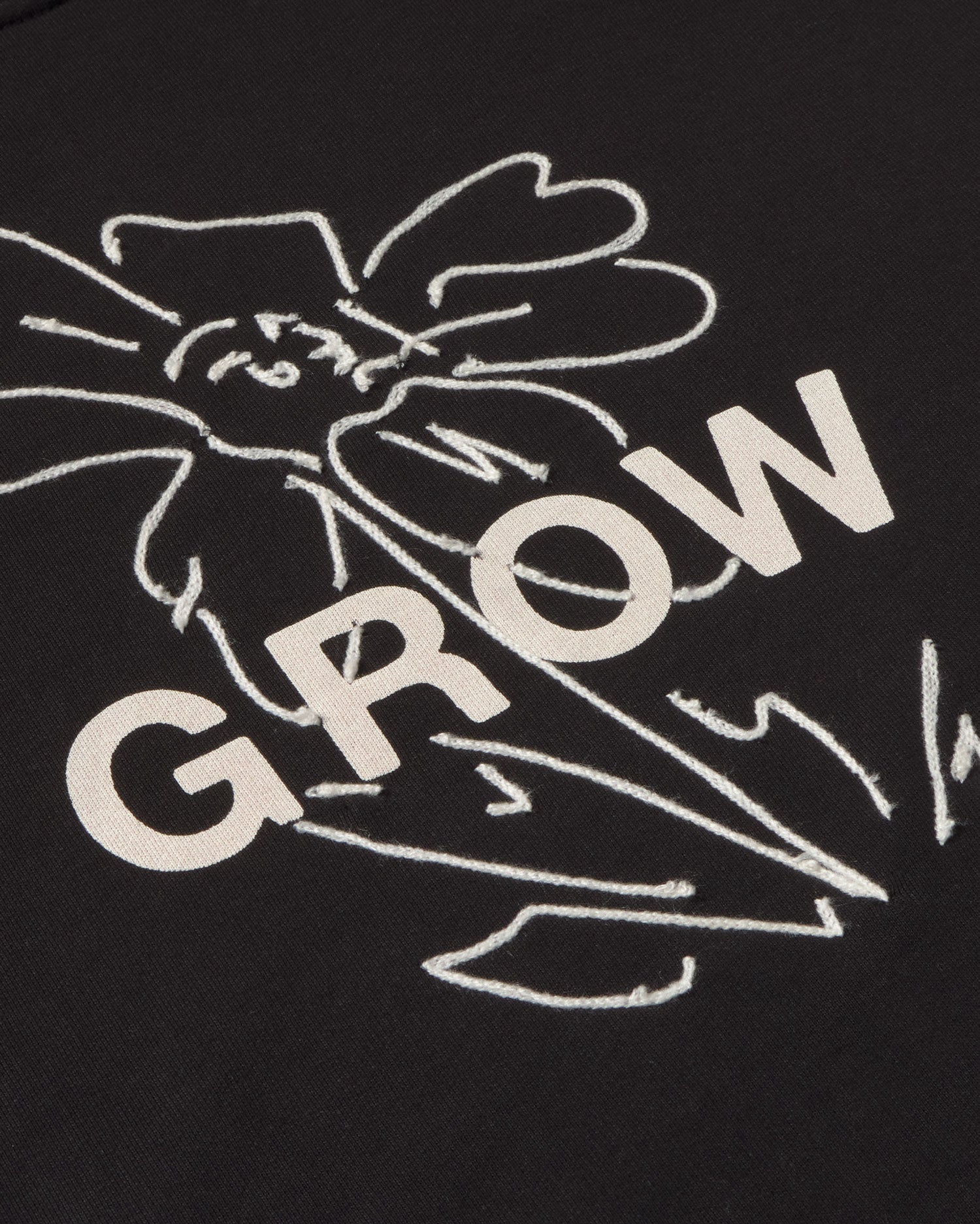 Sudadera bordada grow Jimena sostenible silueta - 3