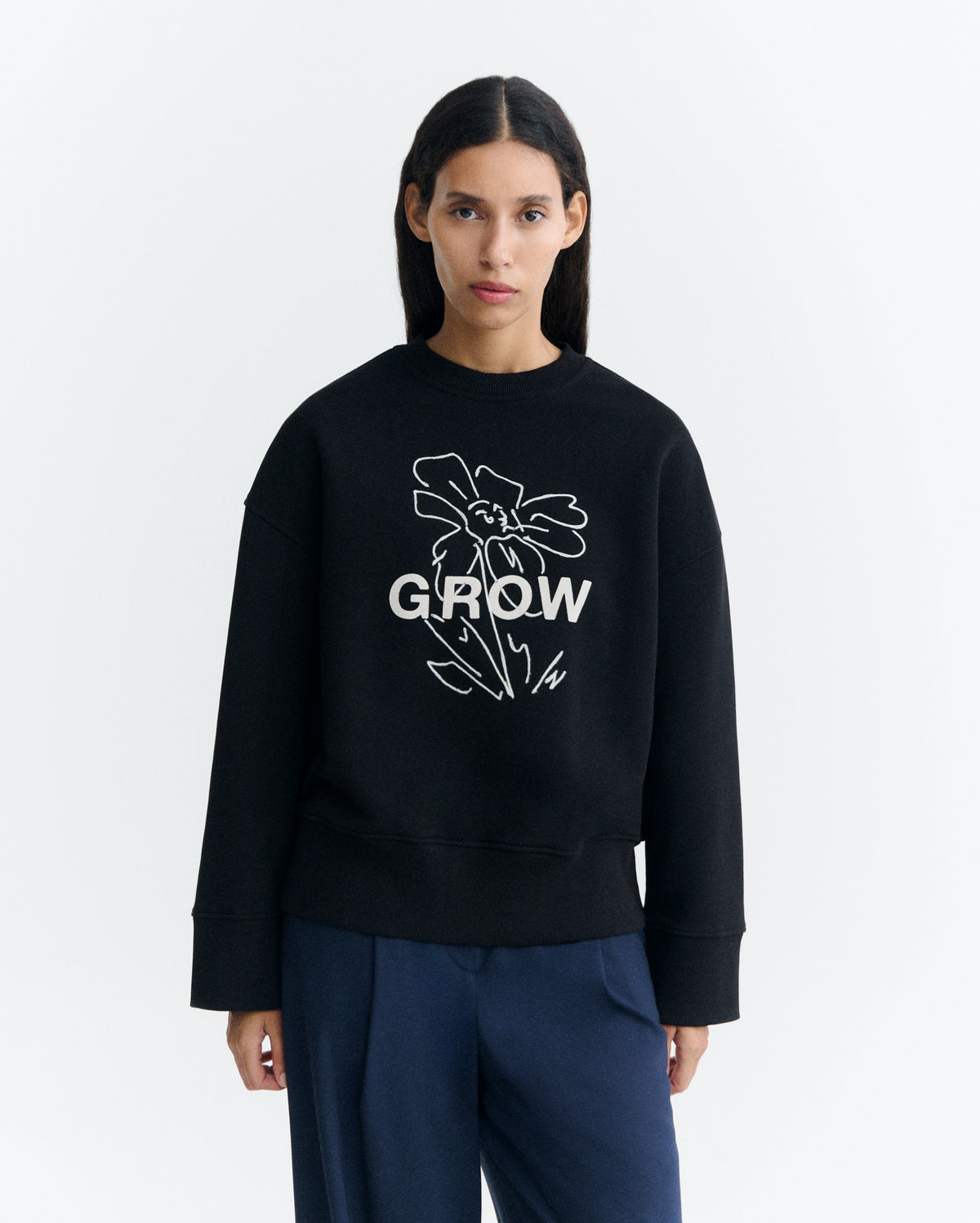 Sudadera bordada grow Jimena sostenible - 2