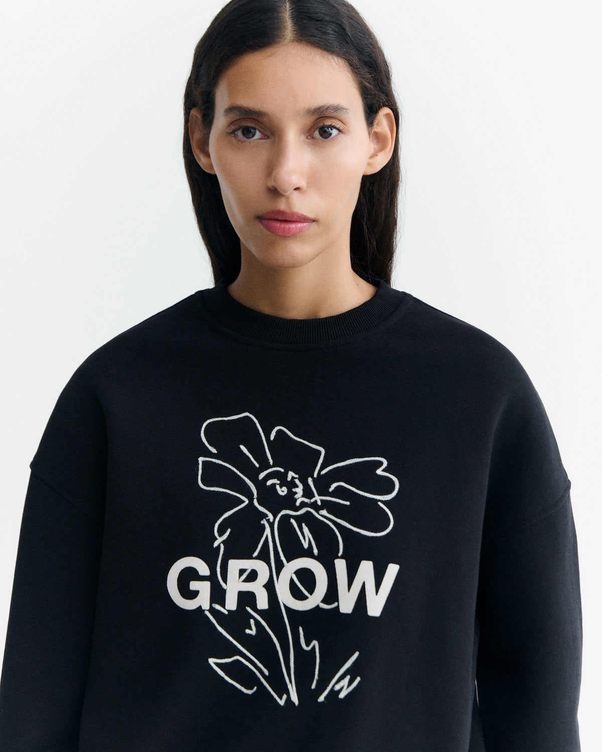 Sudadera bordada grow Jimena sostenible - 3