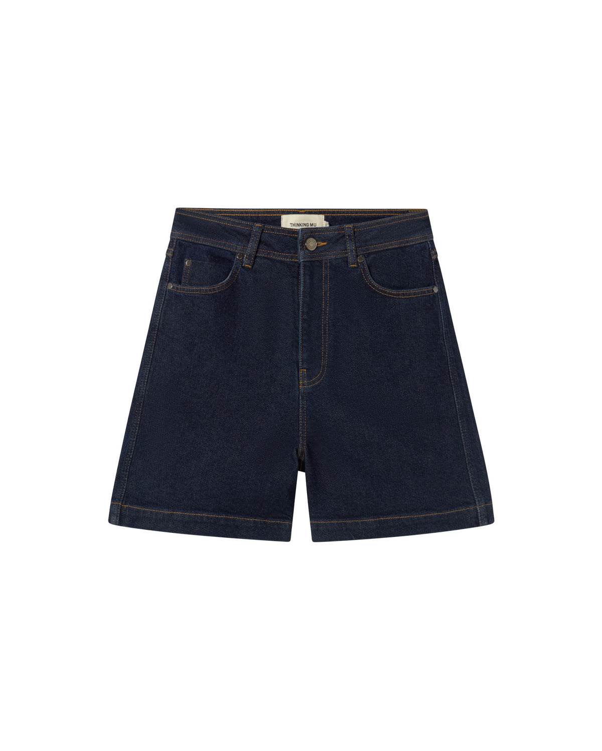 Short dark clean denim Luisa sostenible - silueta 1